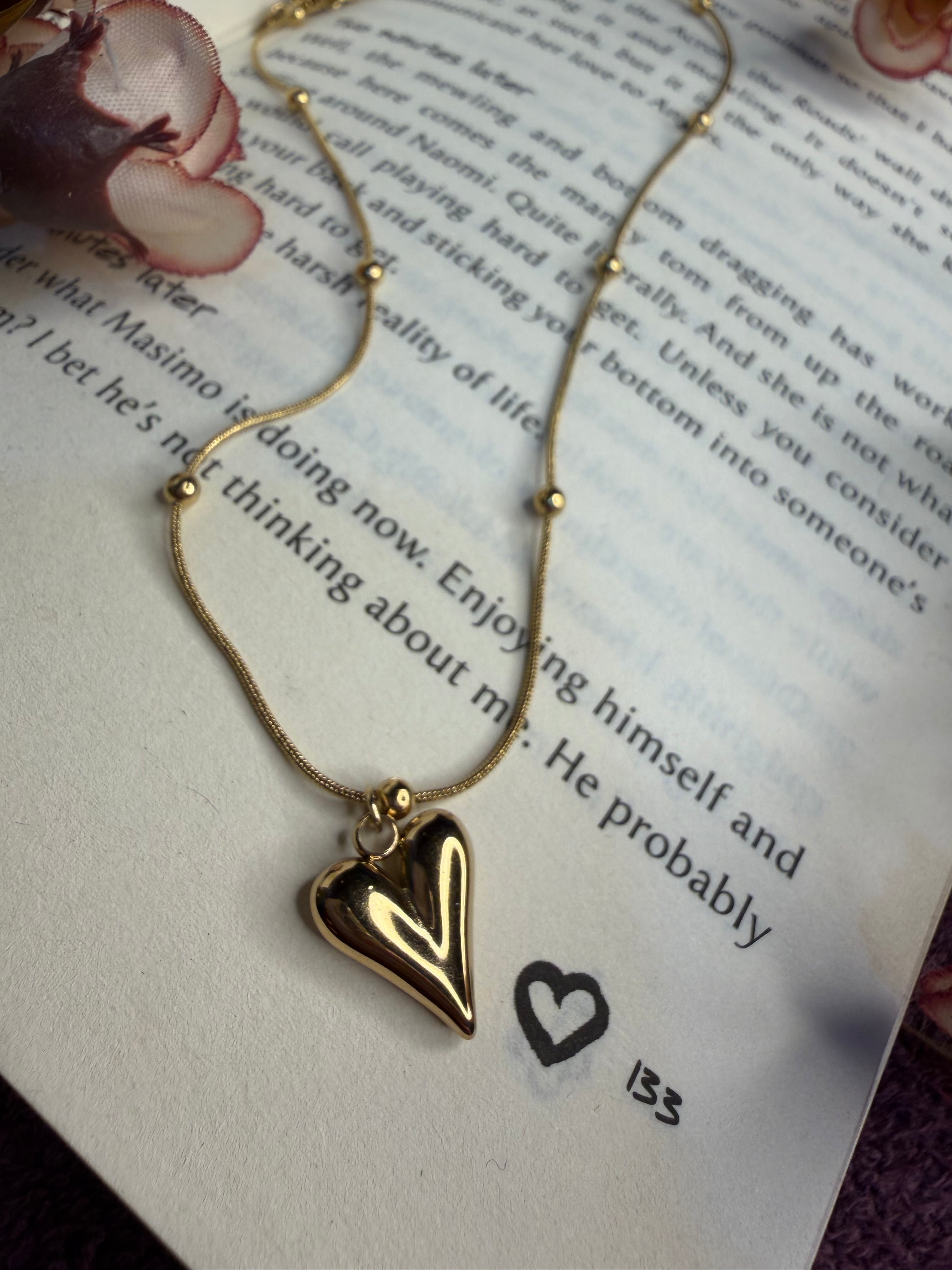 Anti Tarnish Love Pendent Chain