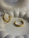 Anti Tarnish Half Ring Earrings