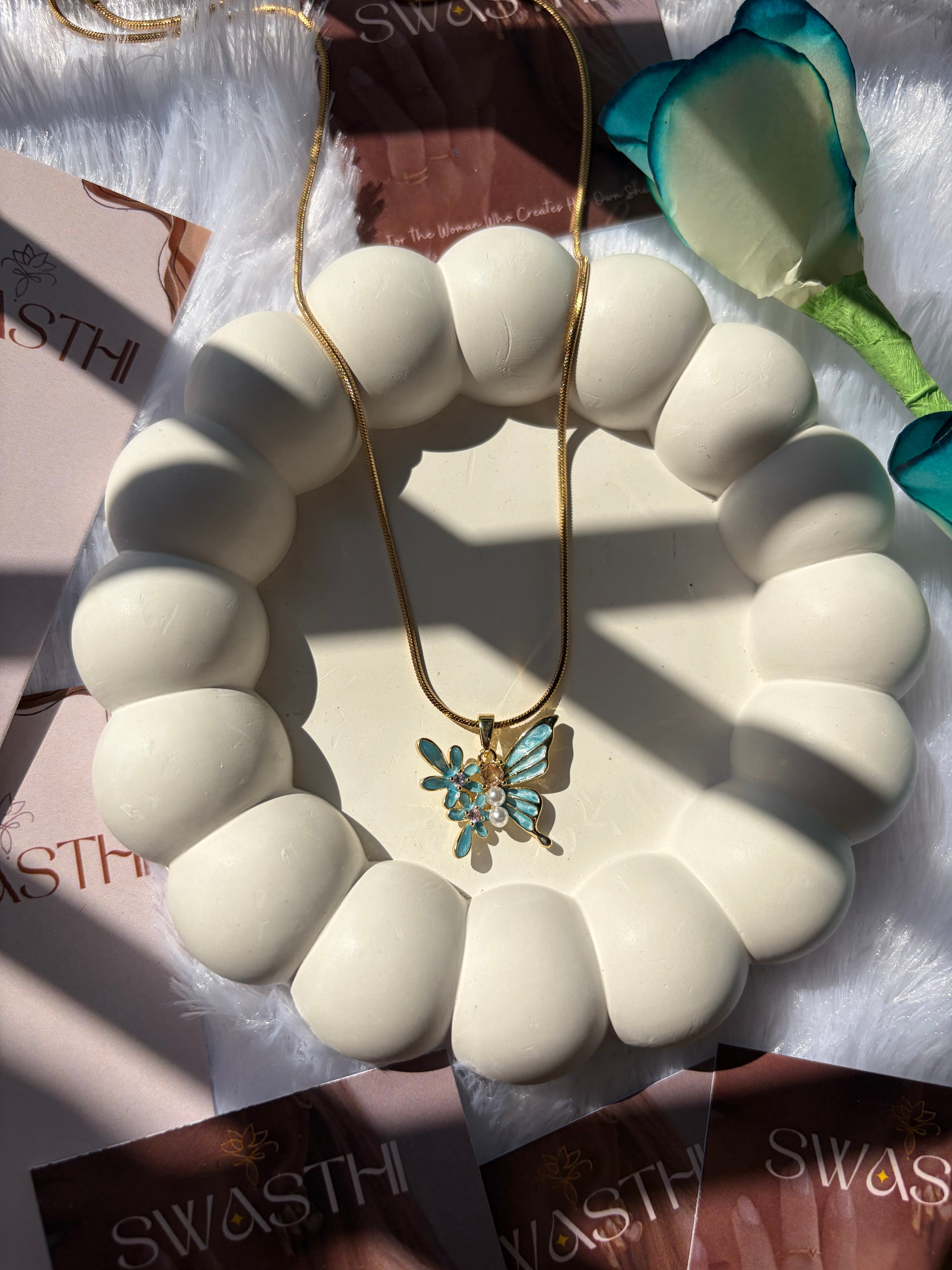 Anti Tarnish Butterfly Chain
