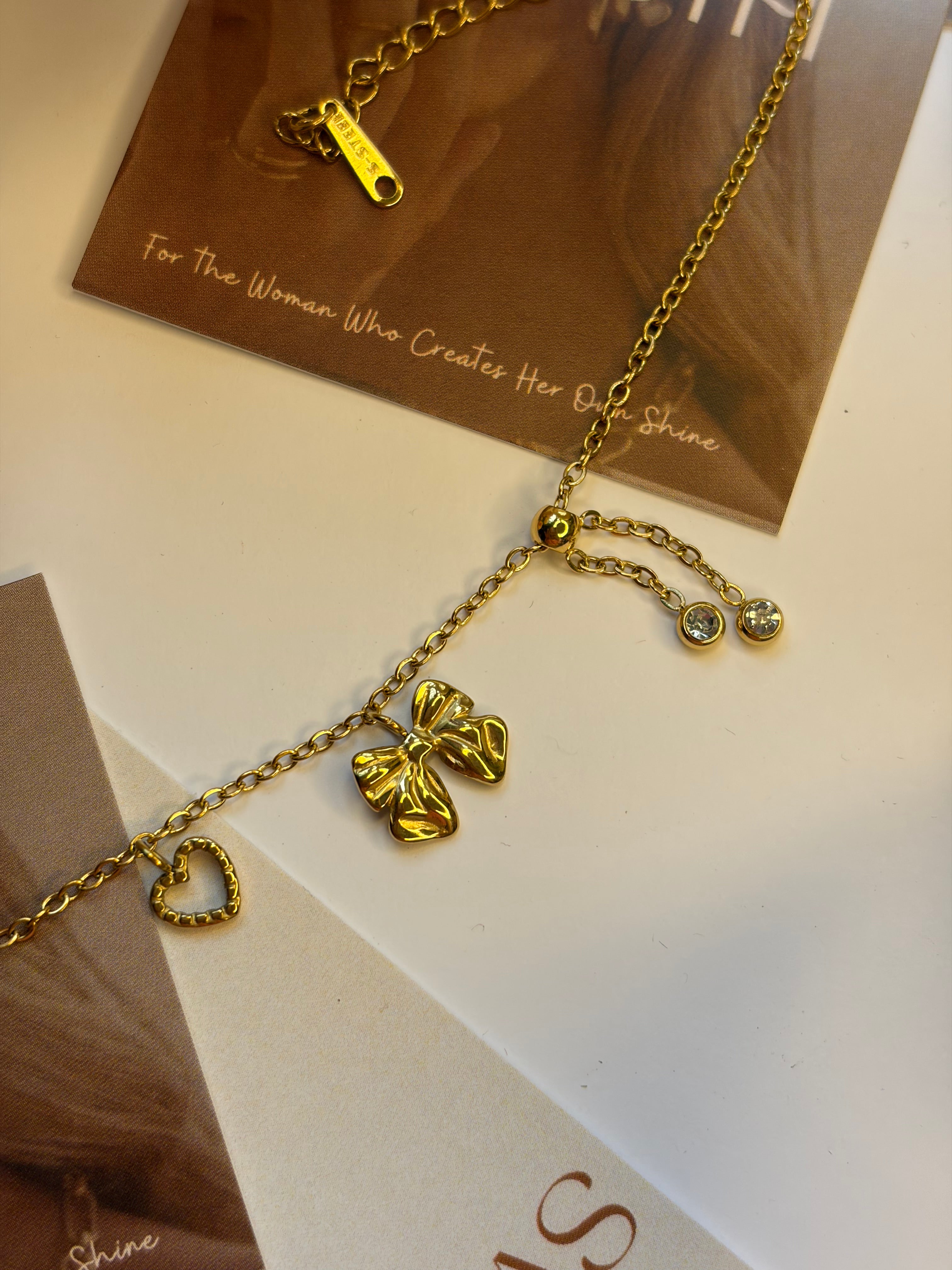 Anti Tarnish Bow Chain Braclet