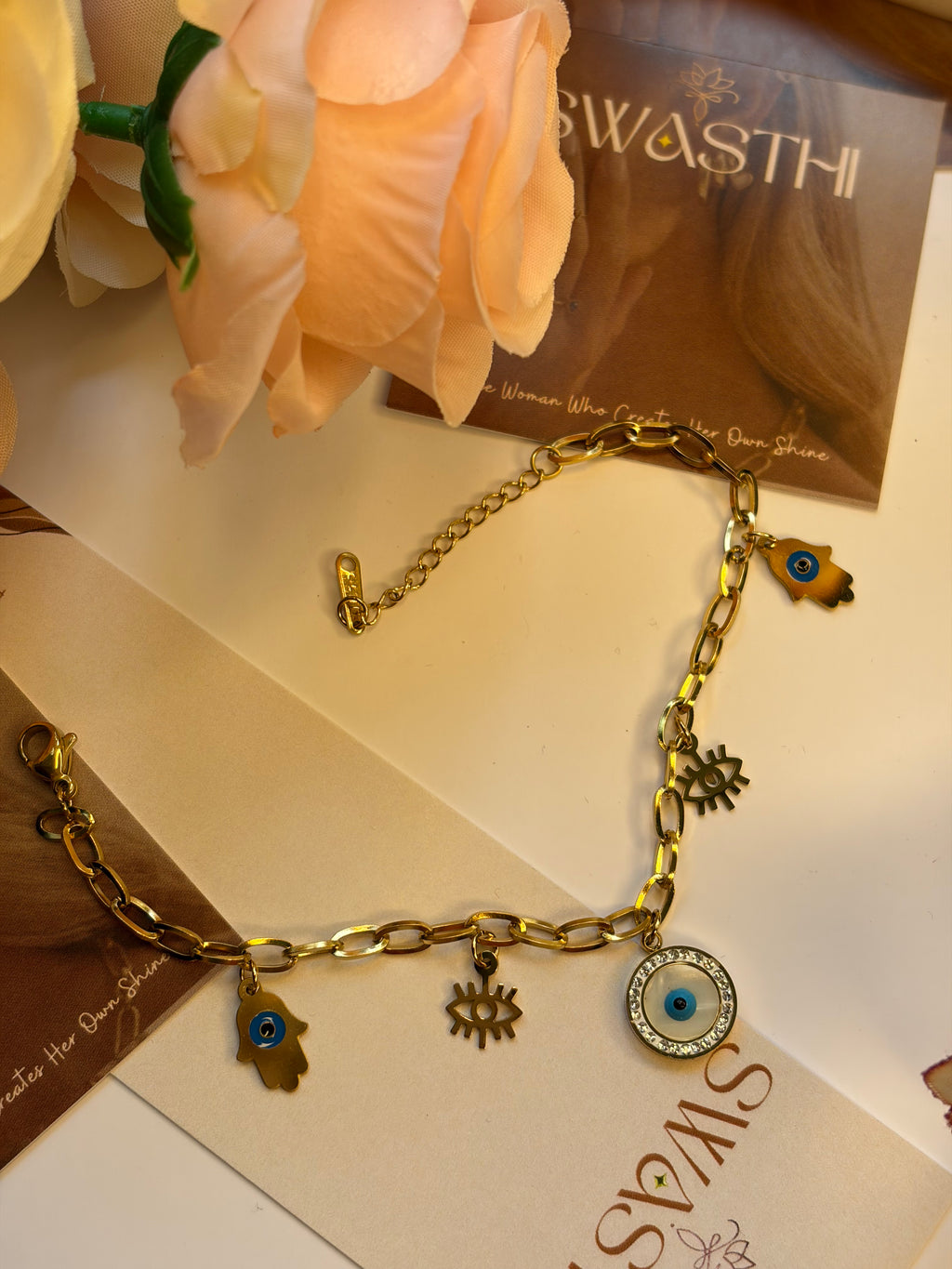 Evil Eye Charms Chain Braclet