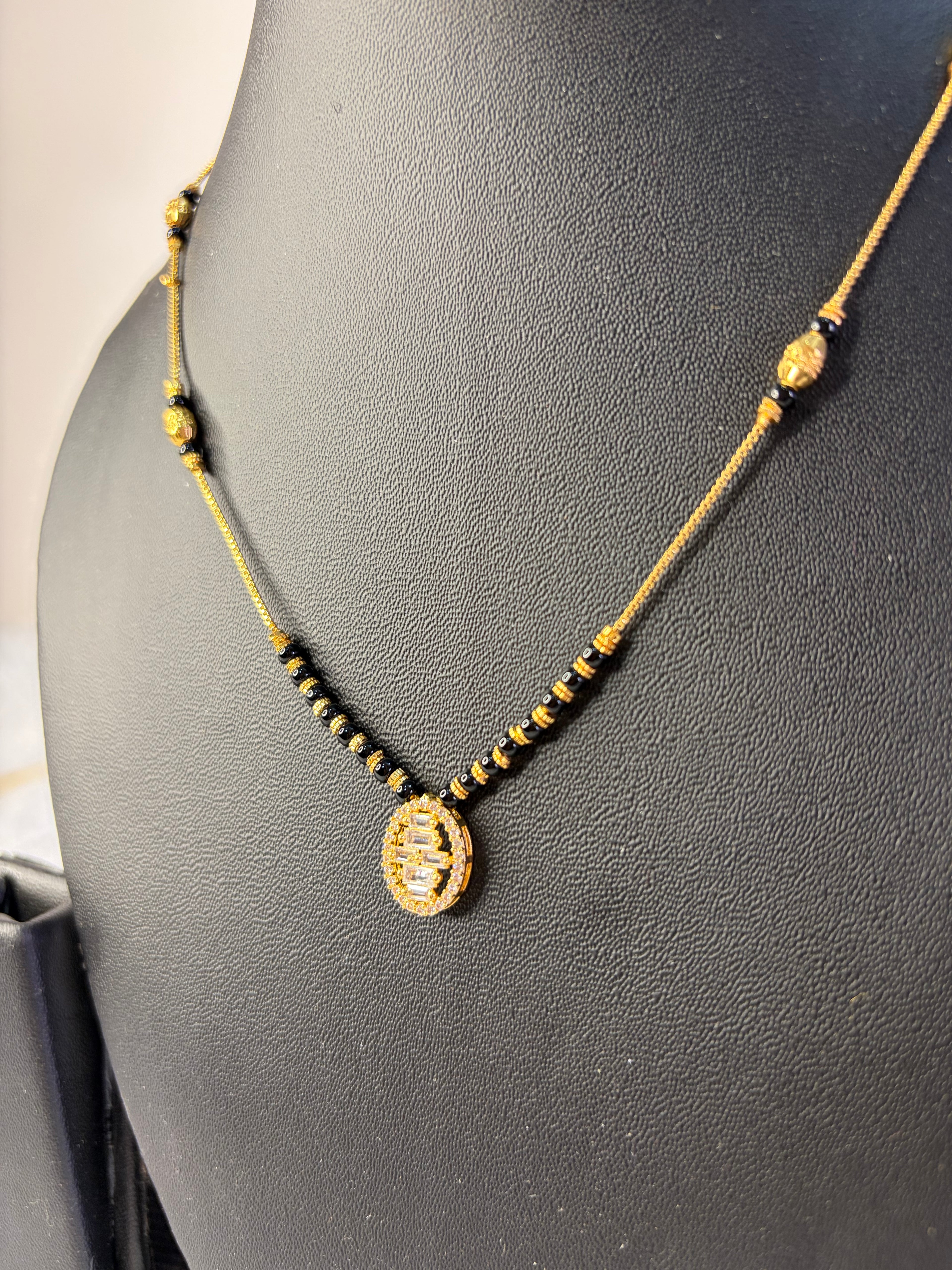 Short Black Beads