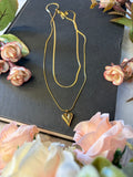 Anti Tarnish Heart Themed Layered chain