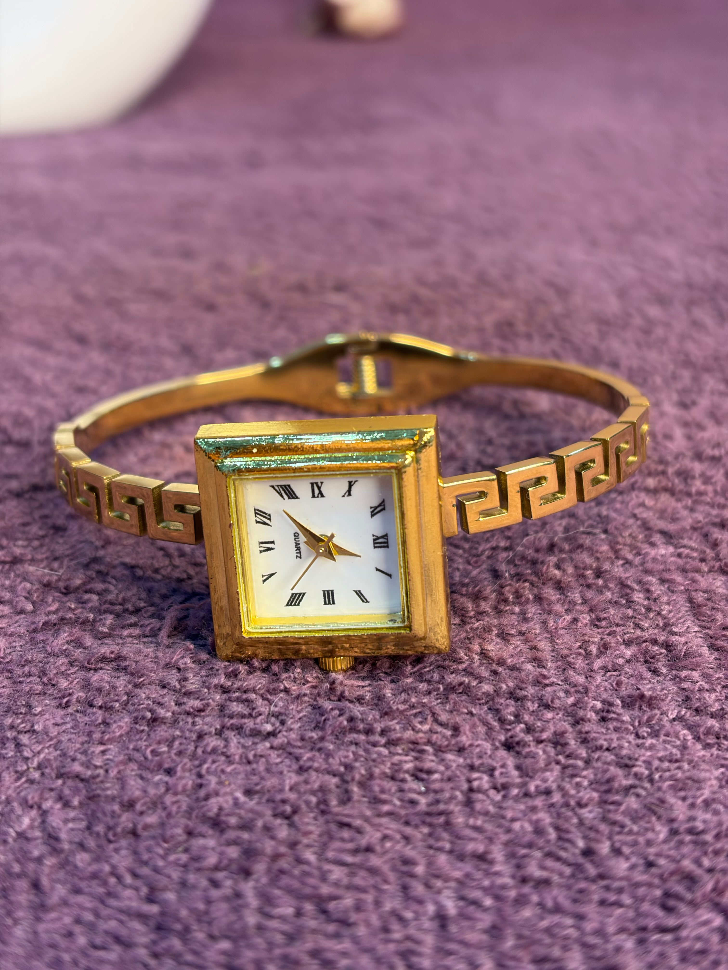 Gold Kada Watch