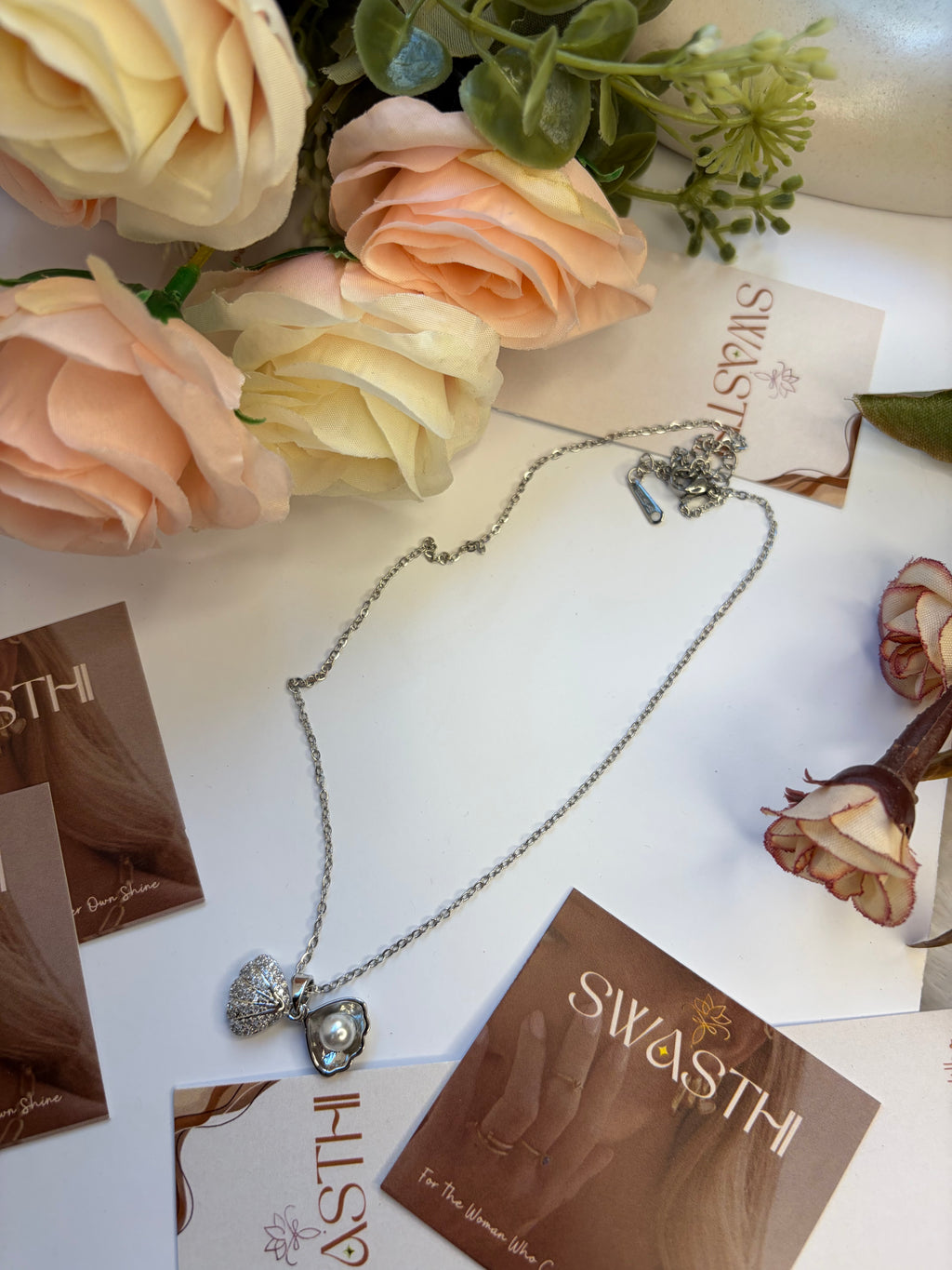 Silver Sea Shell Chain