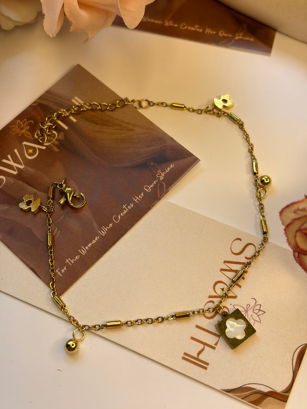 Anti Tarnish Charms Chain Braclet