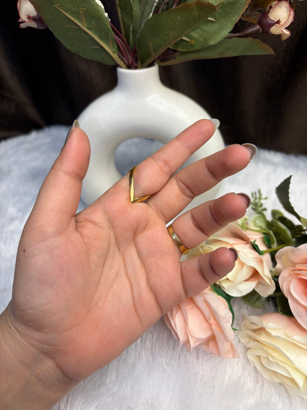 Plain Ring with stone (Panchaloham)