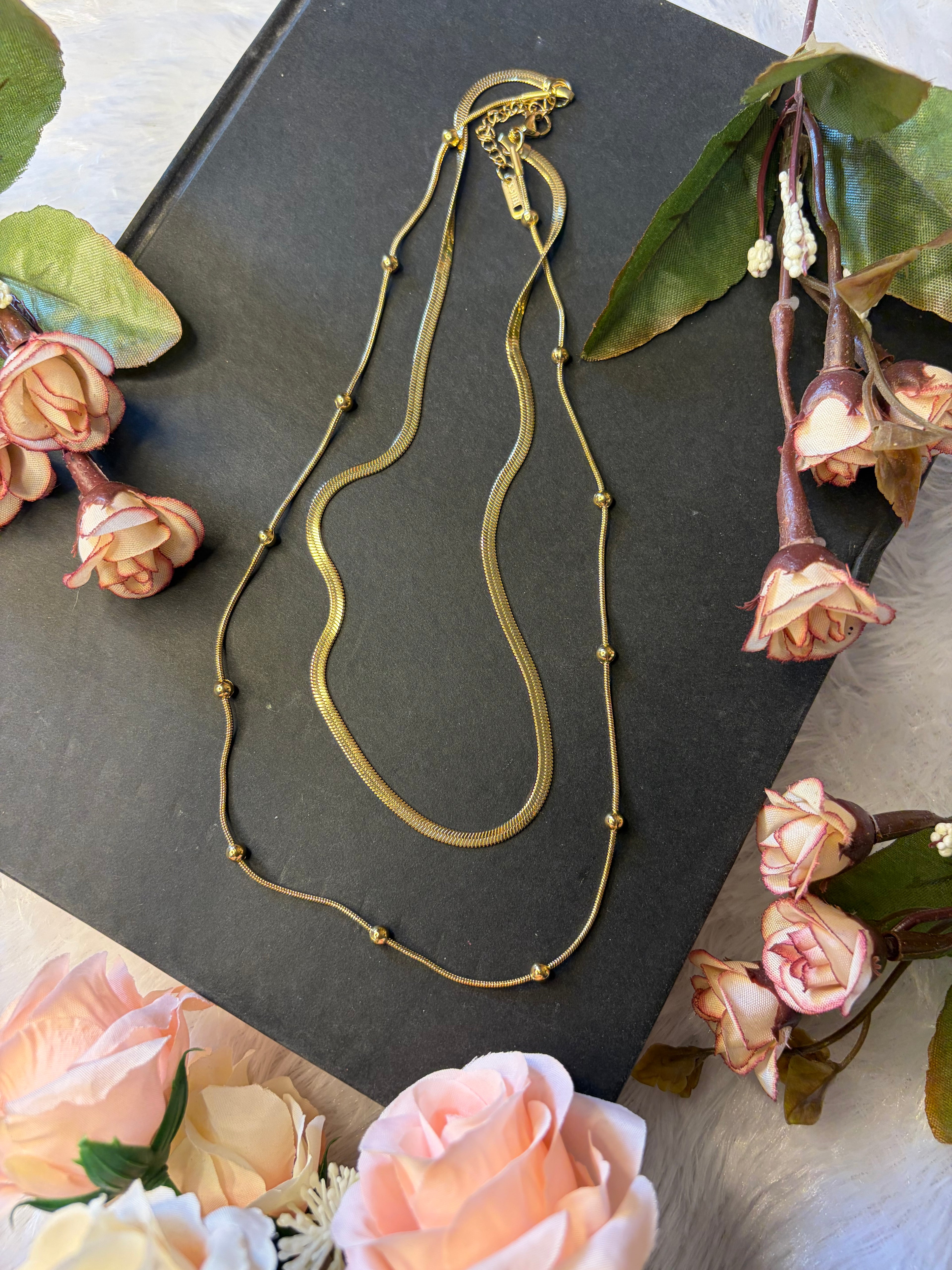 Anti Tarnish Double Layered Chain