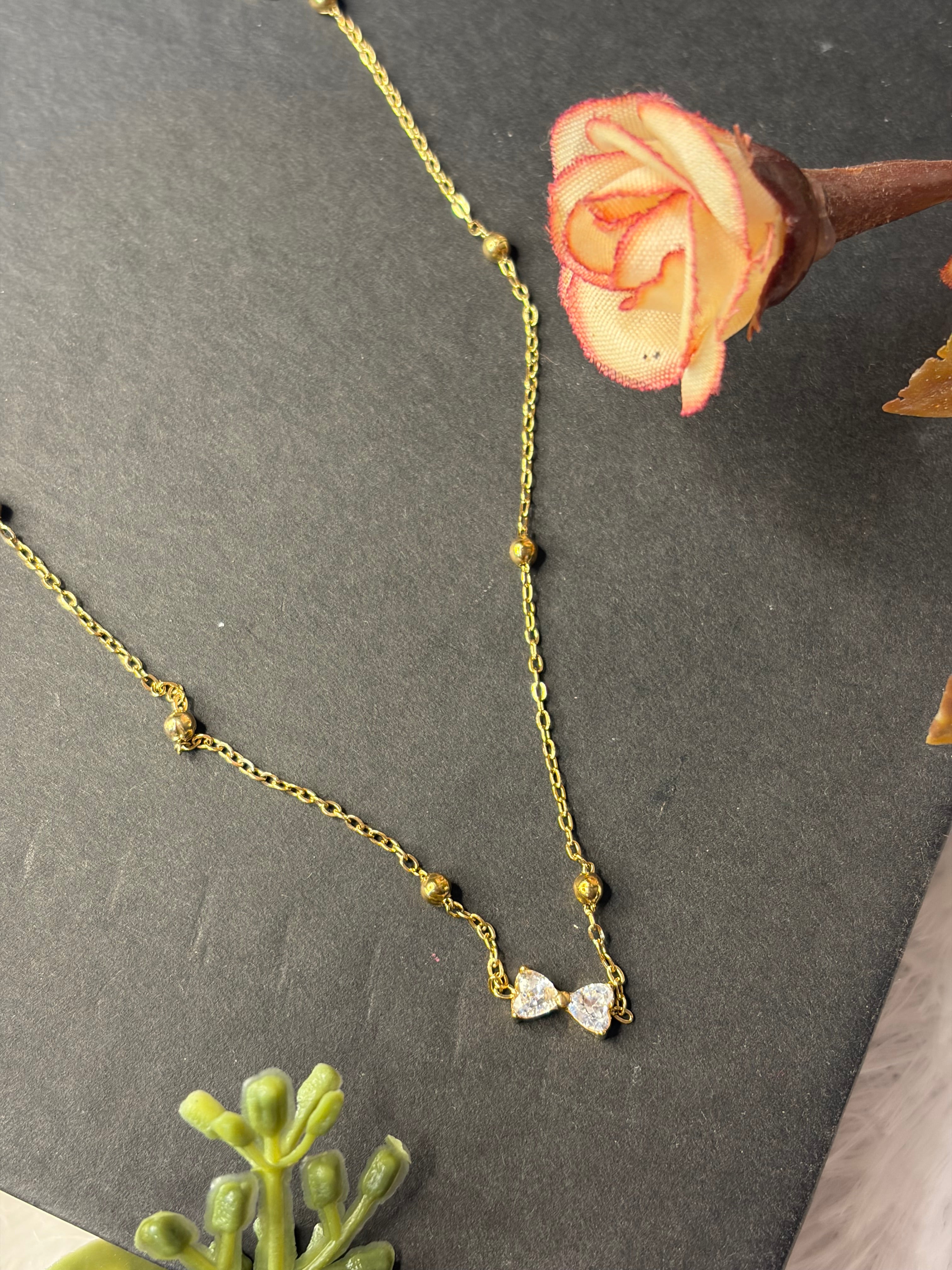 Anti Tarnish Bow Chain