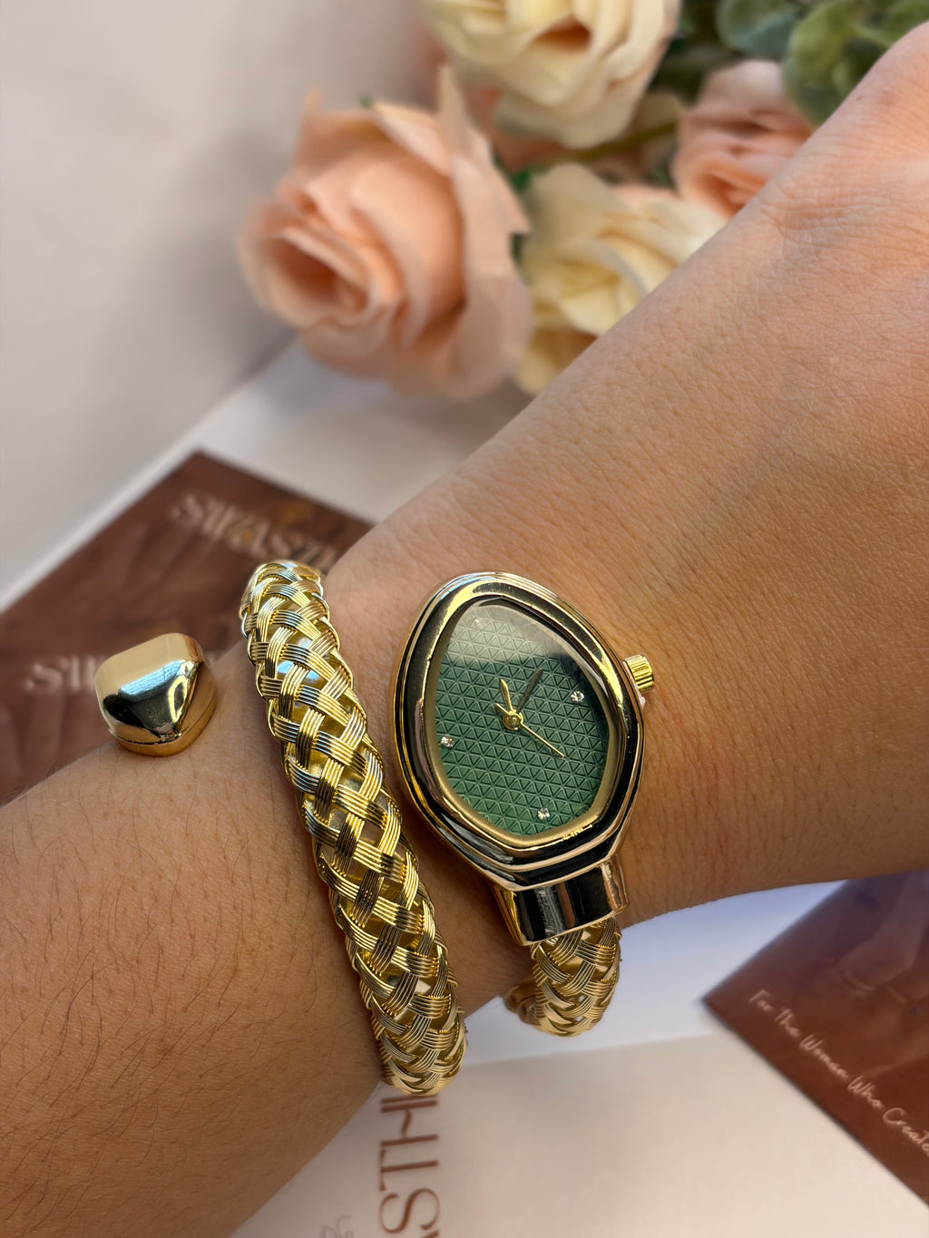 Blue Dial Snake Watch
