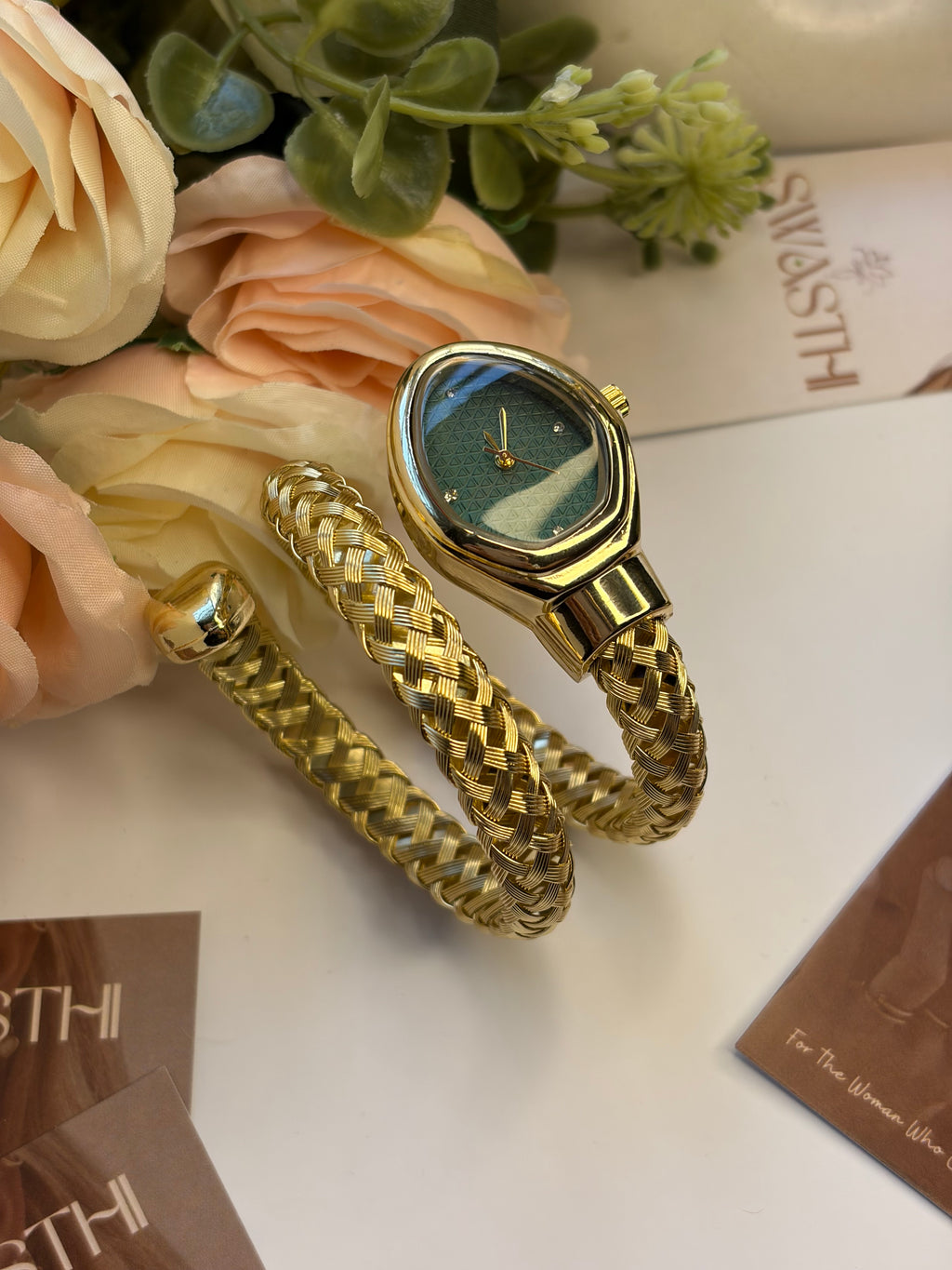Blue Dial Snake Watch