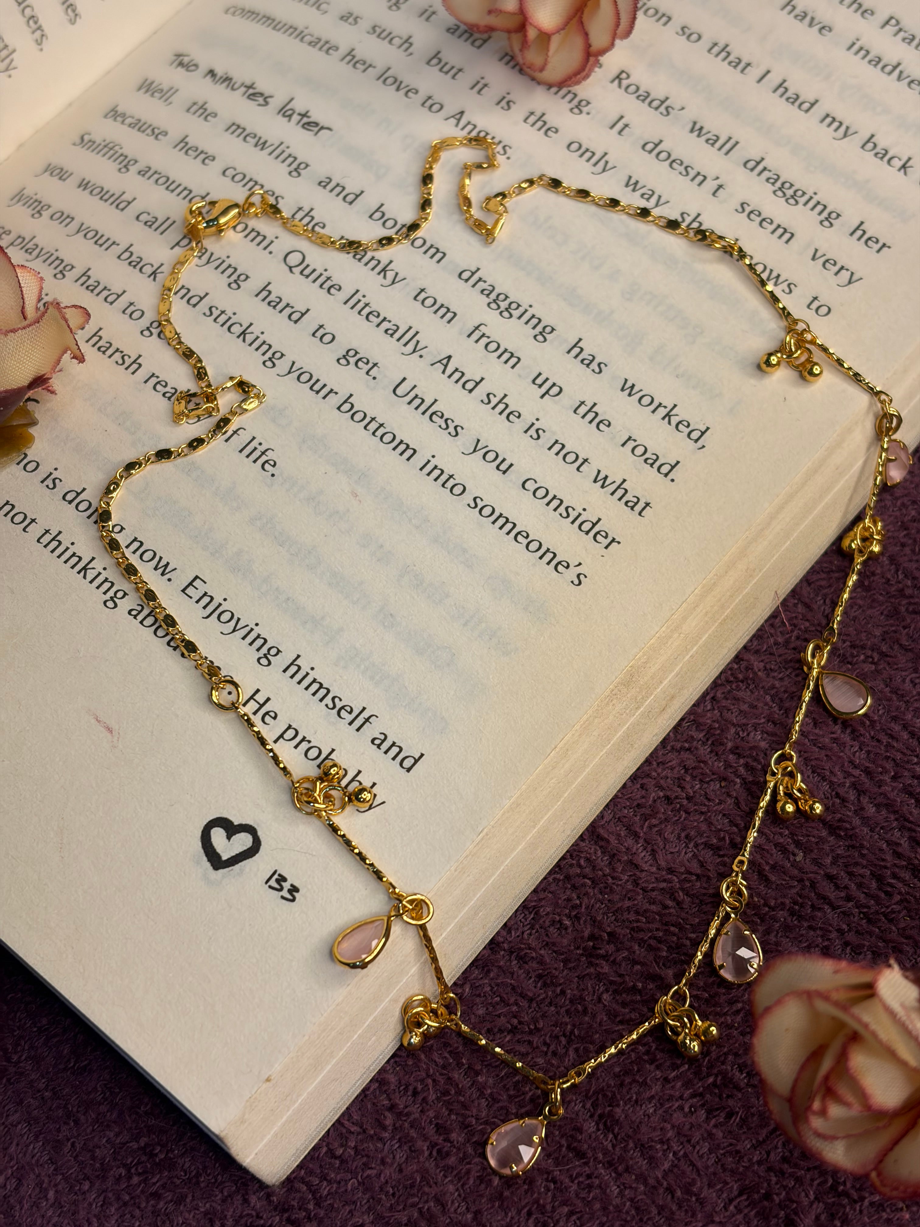 Pink Drops Chain