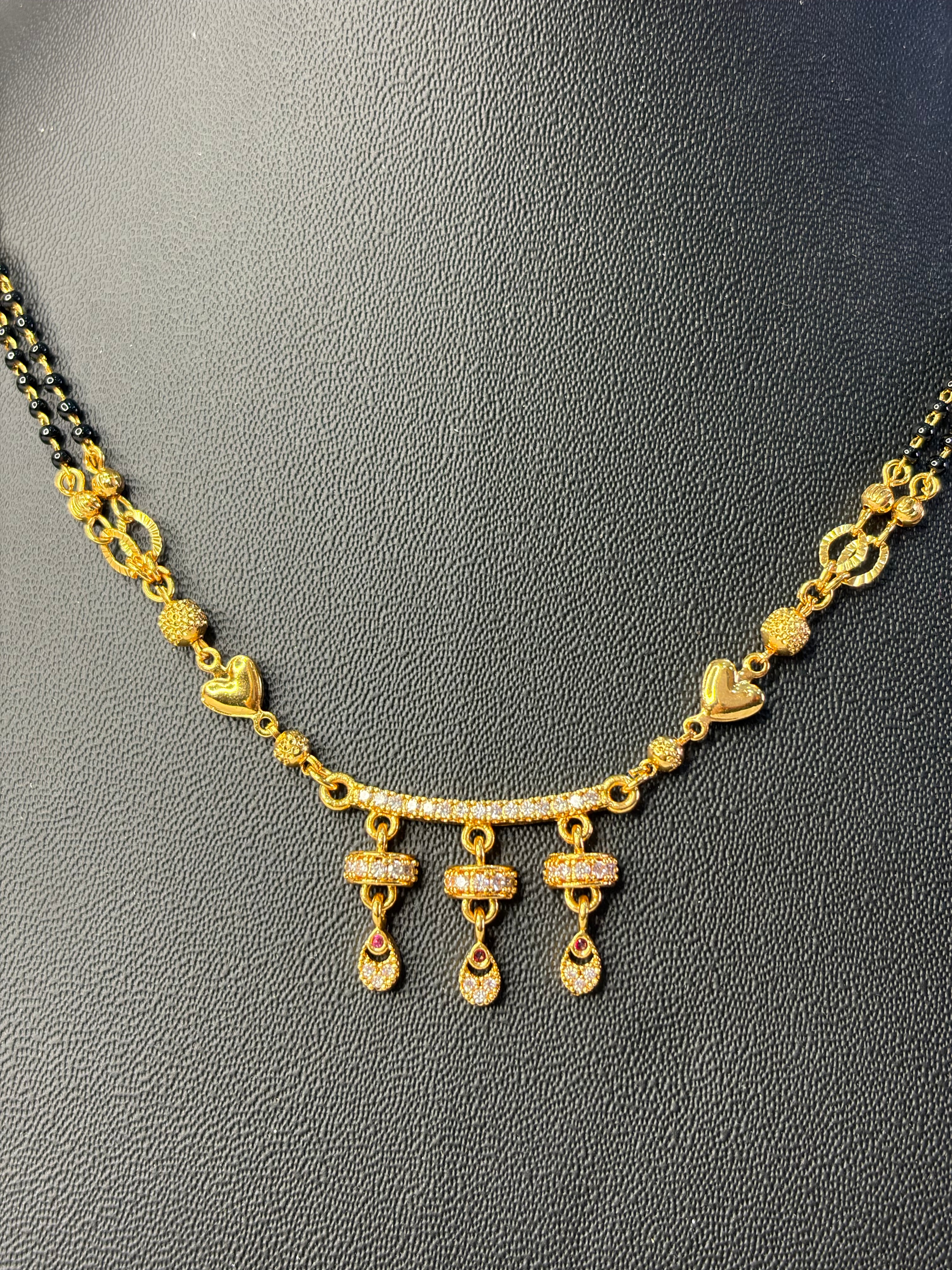 Short Black Beads
