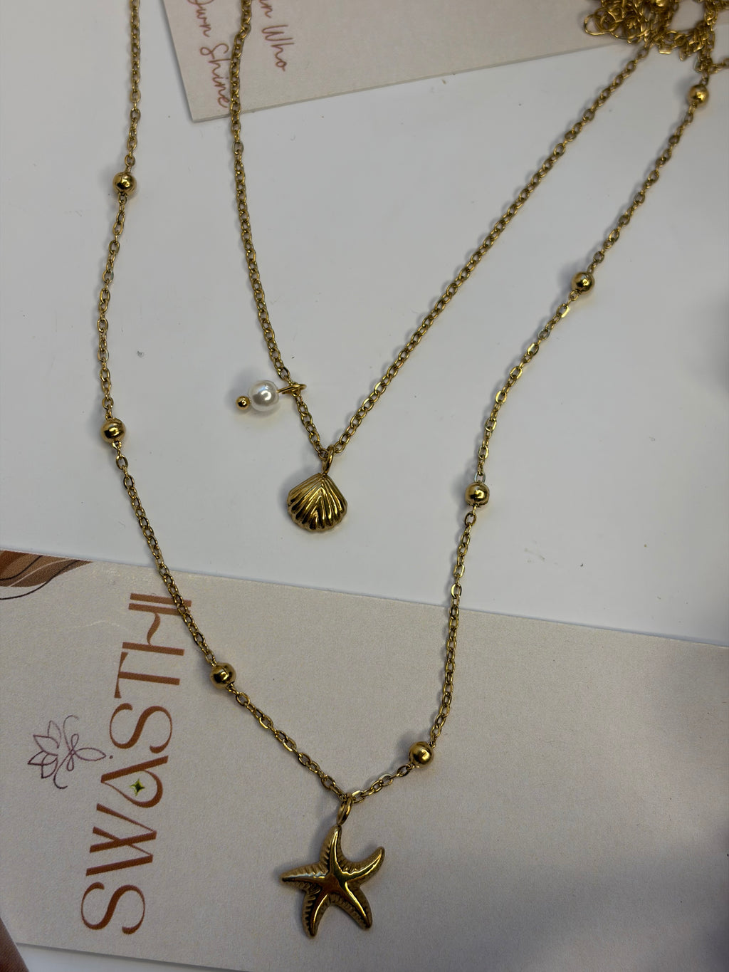 Double Layered Star Themed Chain