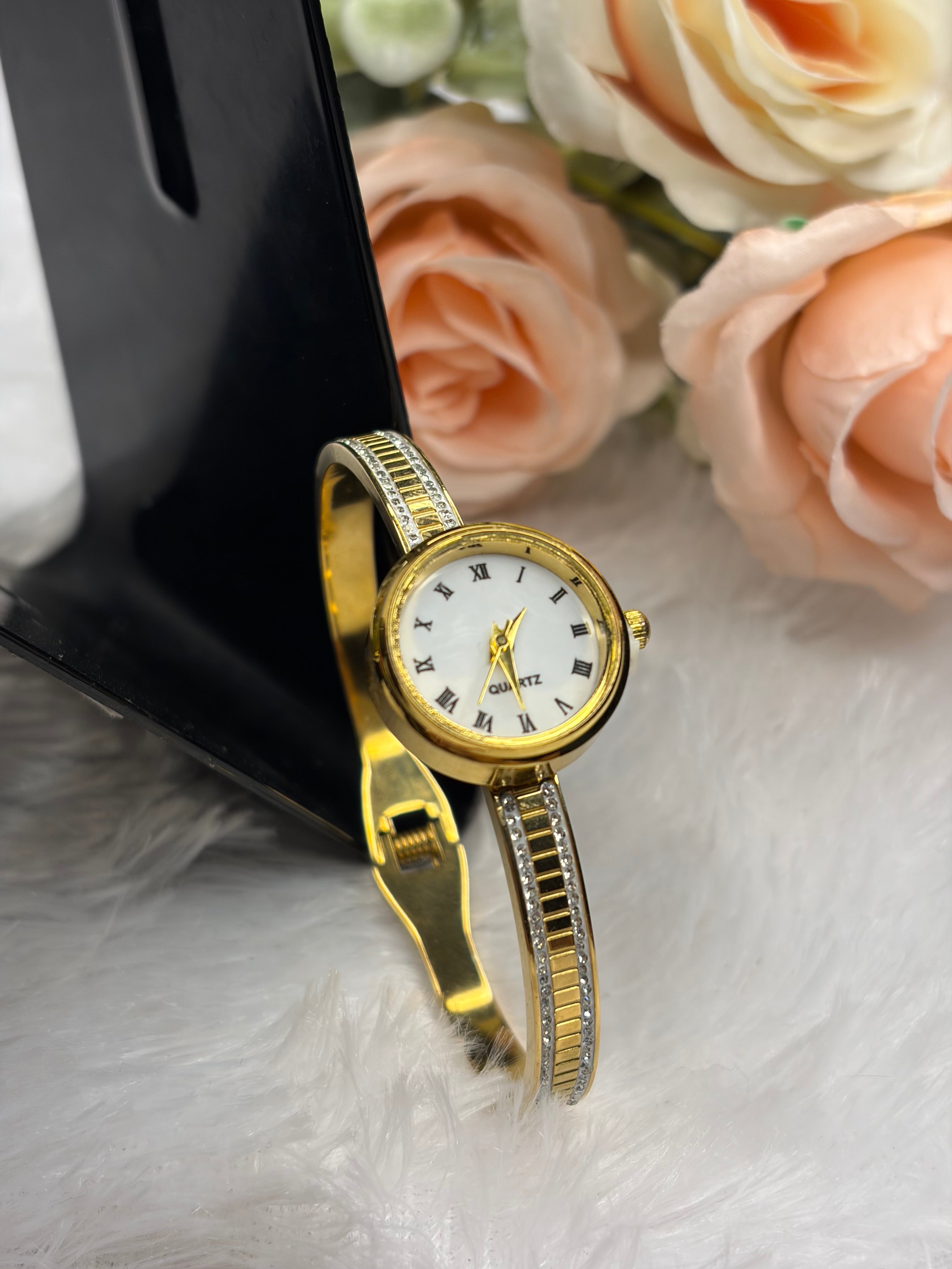 Gold Kada Watch