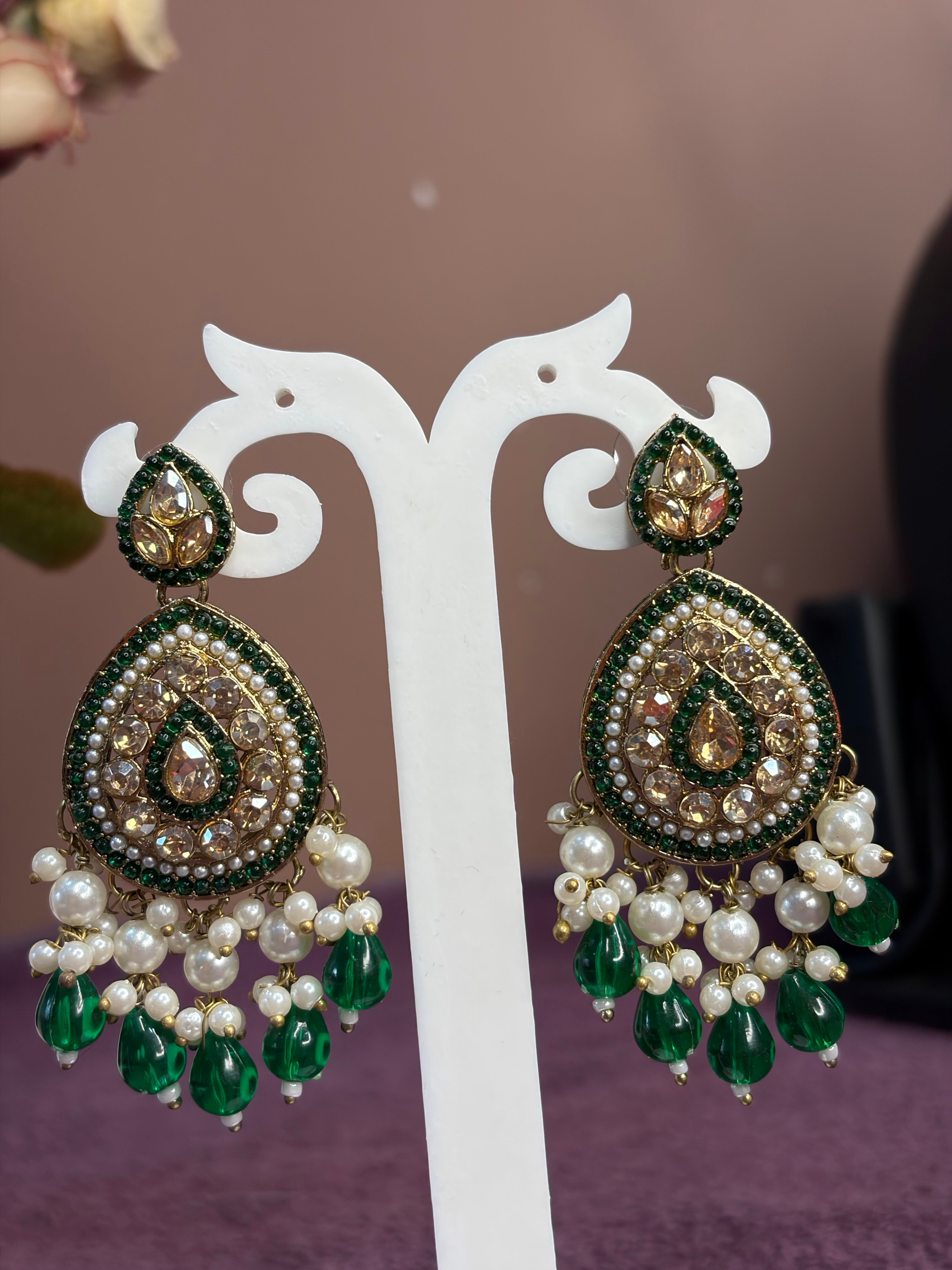 Green Earrings
