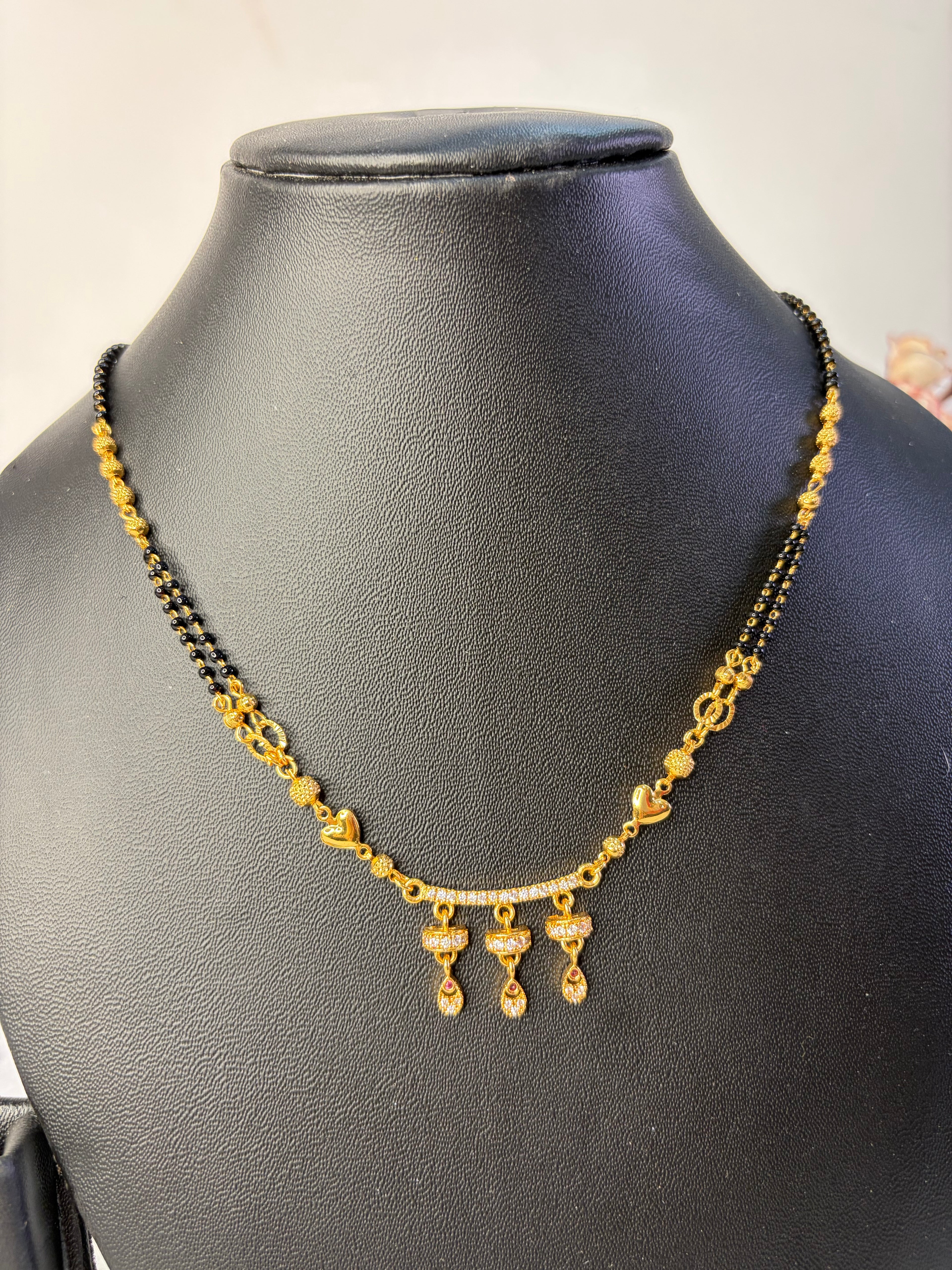 Short Black Beads