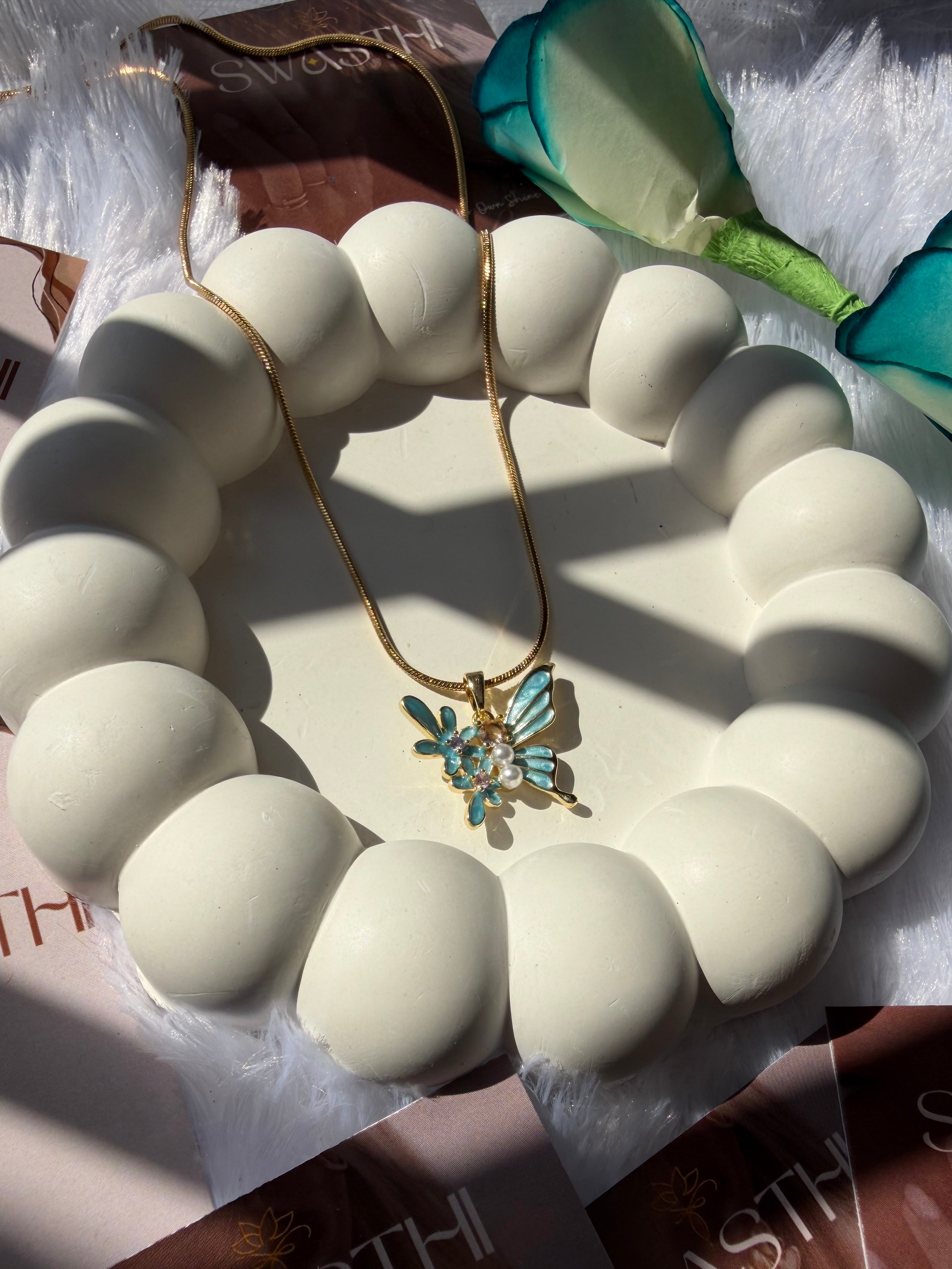 Anti Tarnish Butterfly Chain