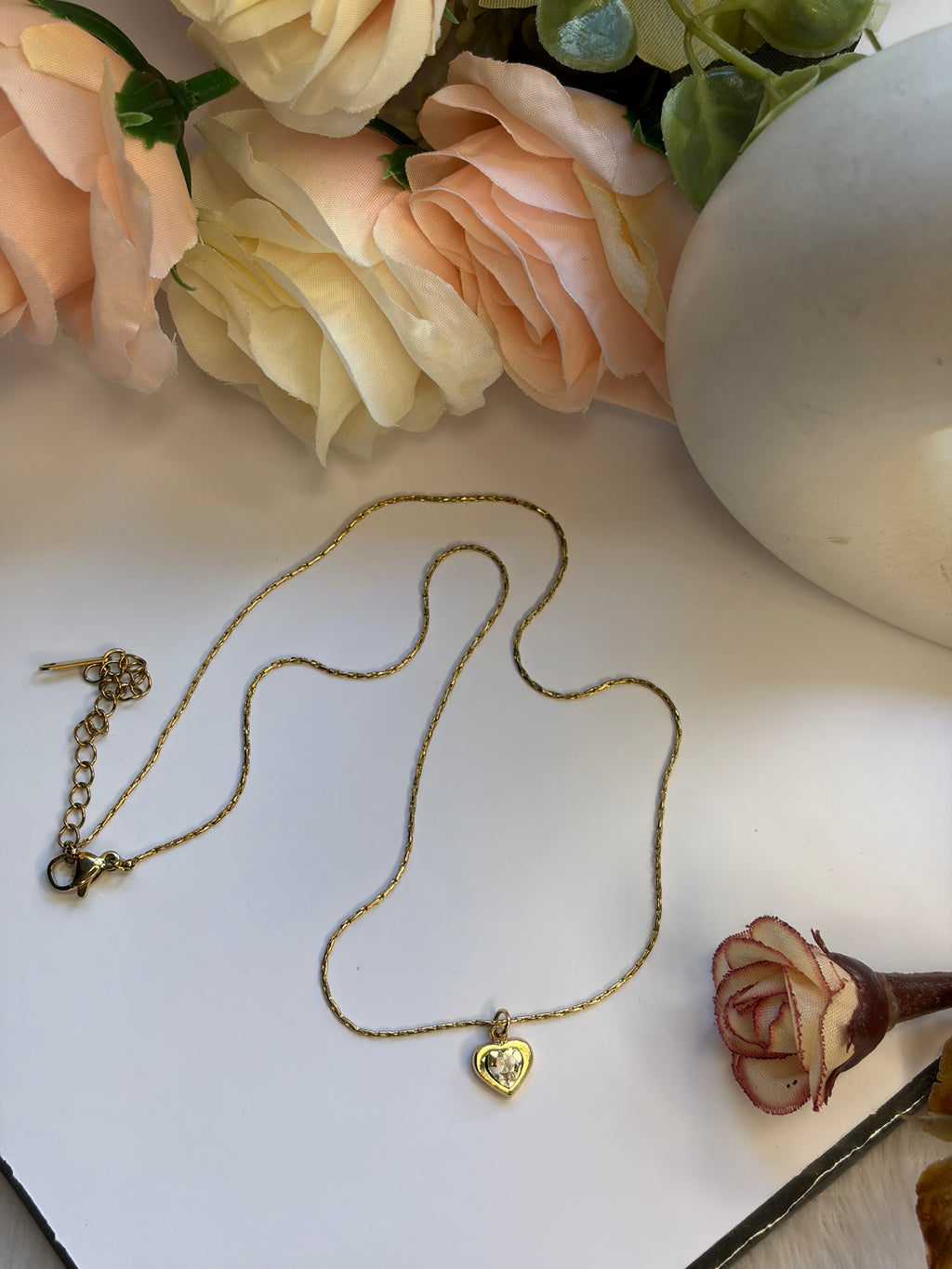 Anti Tarnish Heart Locket Chain