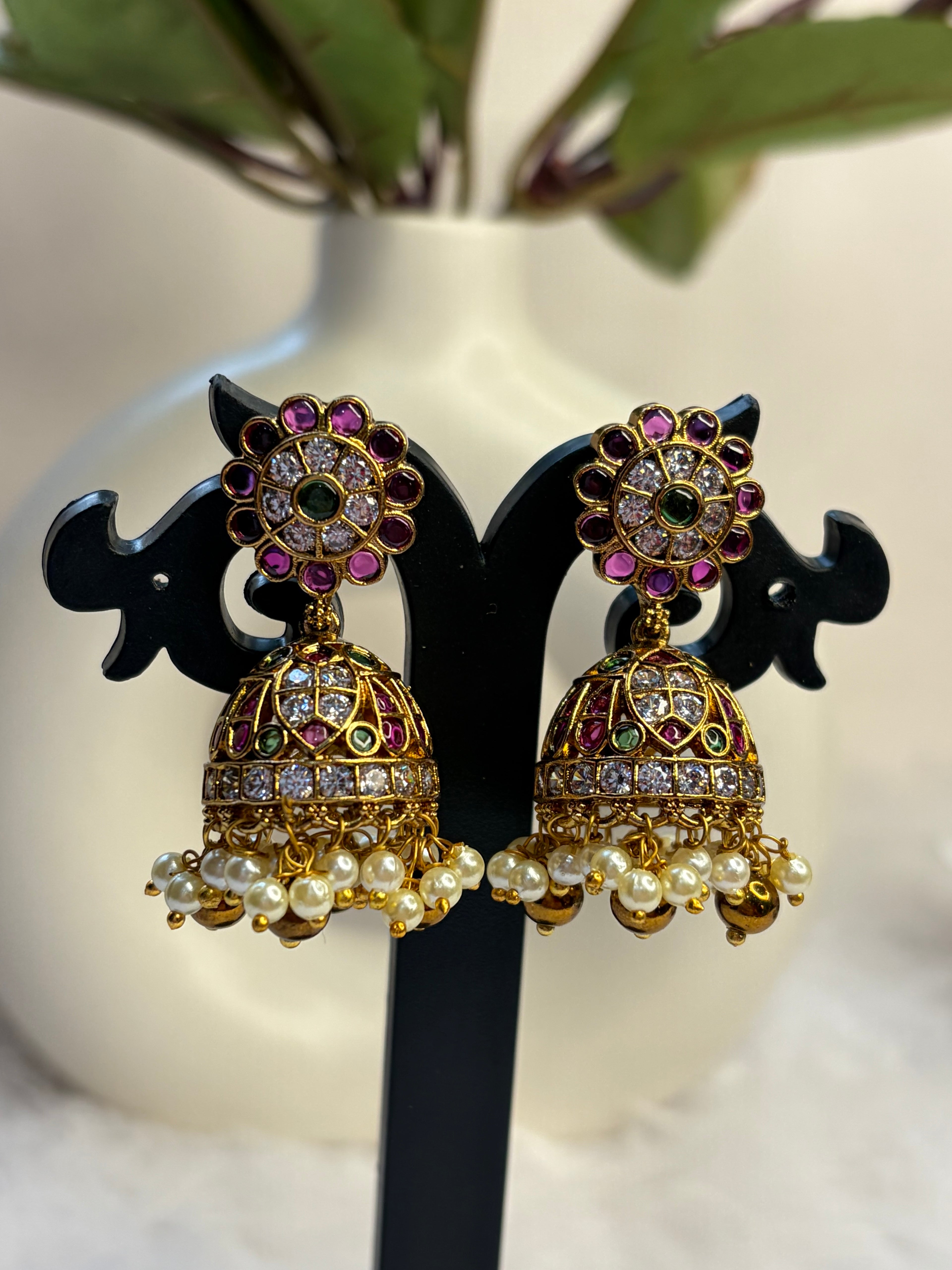 Traditional Jadau Kundan Buttalu