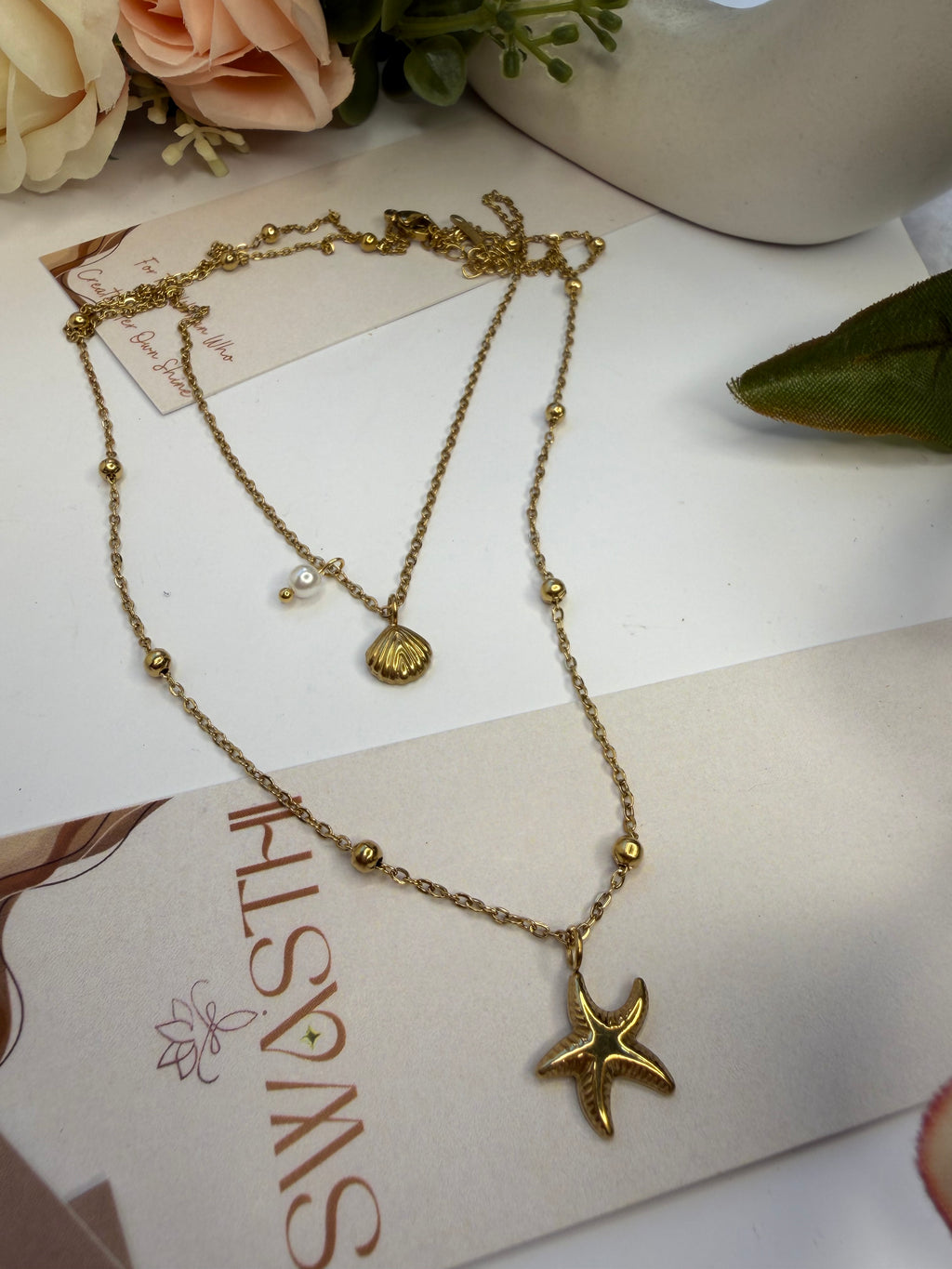 Double Layered Star Themed Chain