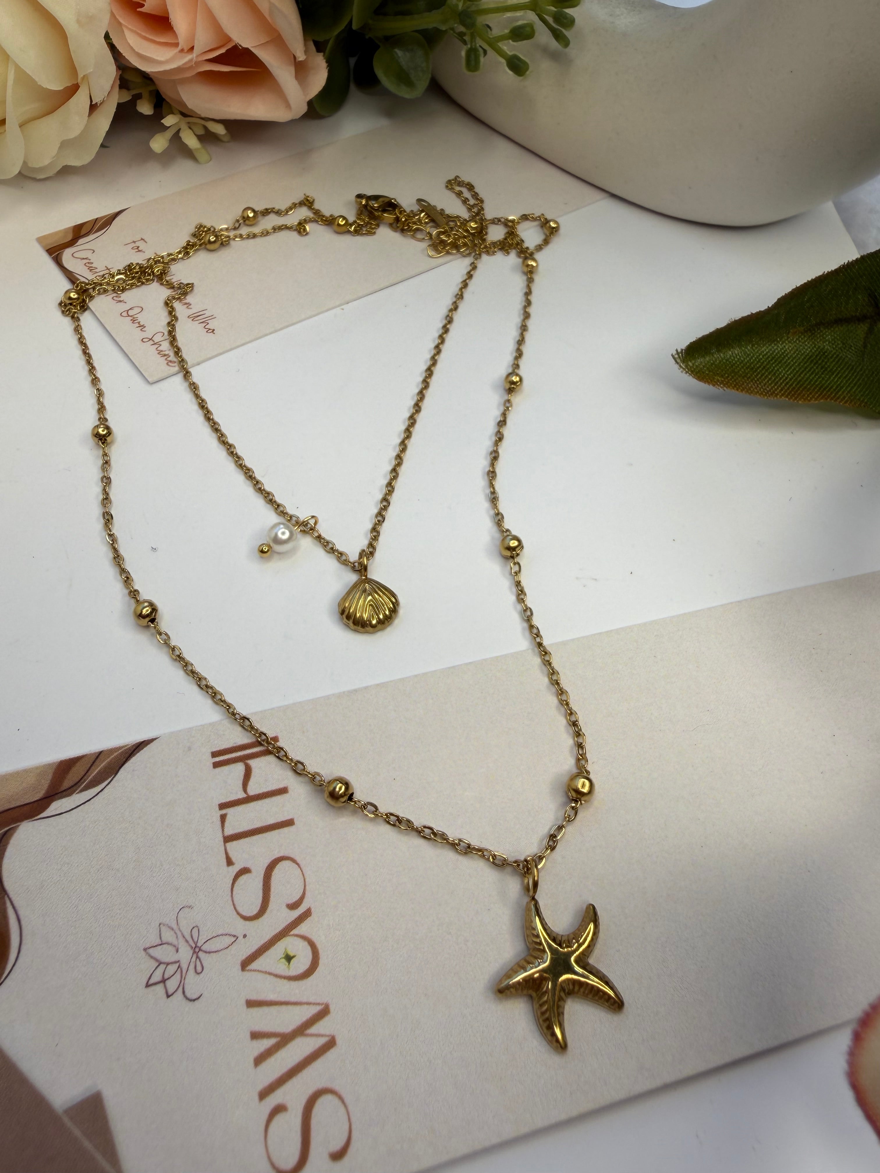 Double Layered Star Themed Chain