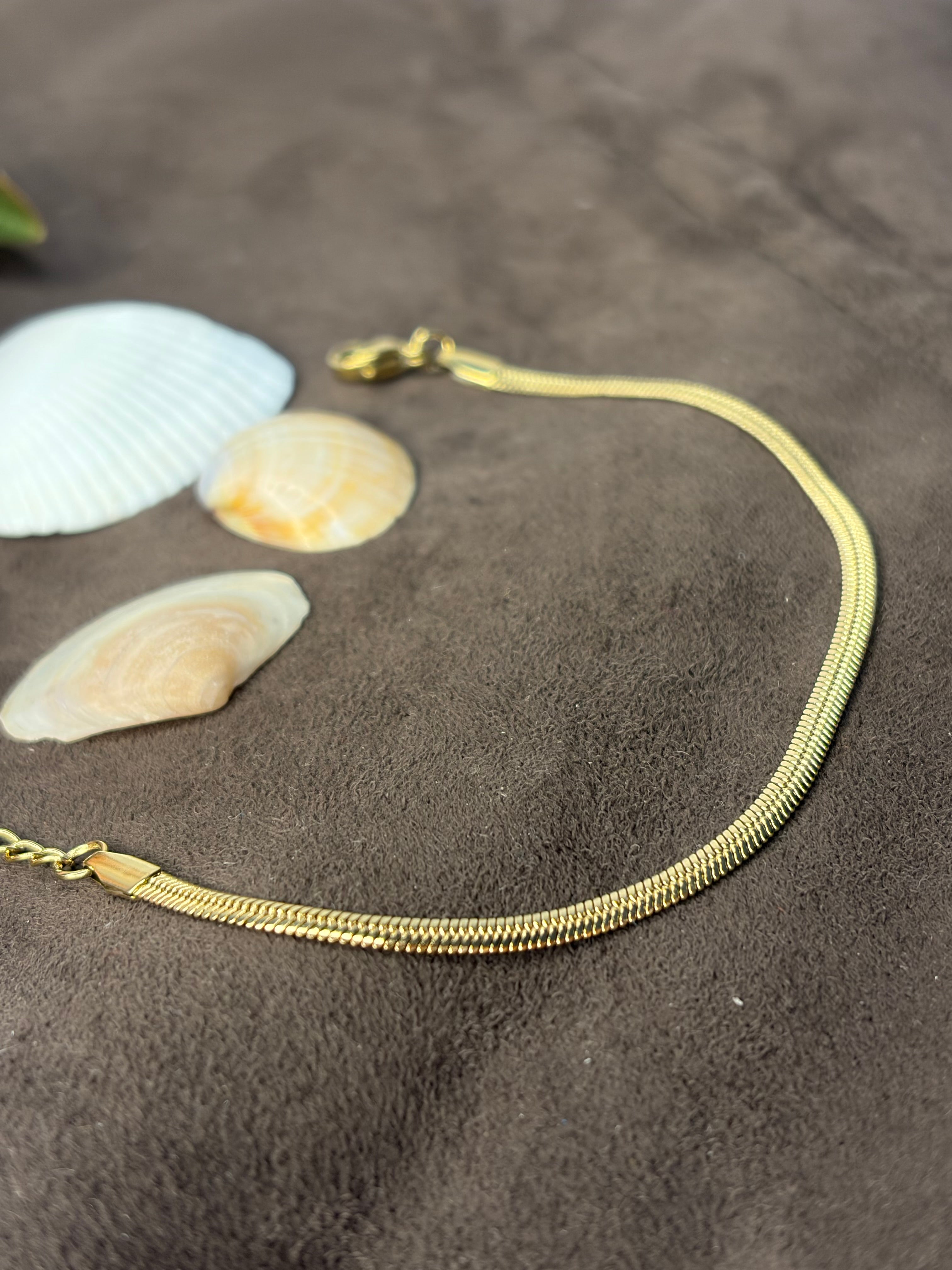 Plain Snake chain Braclet