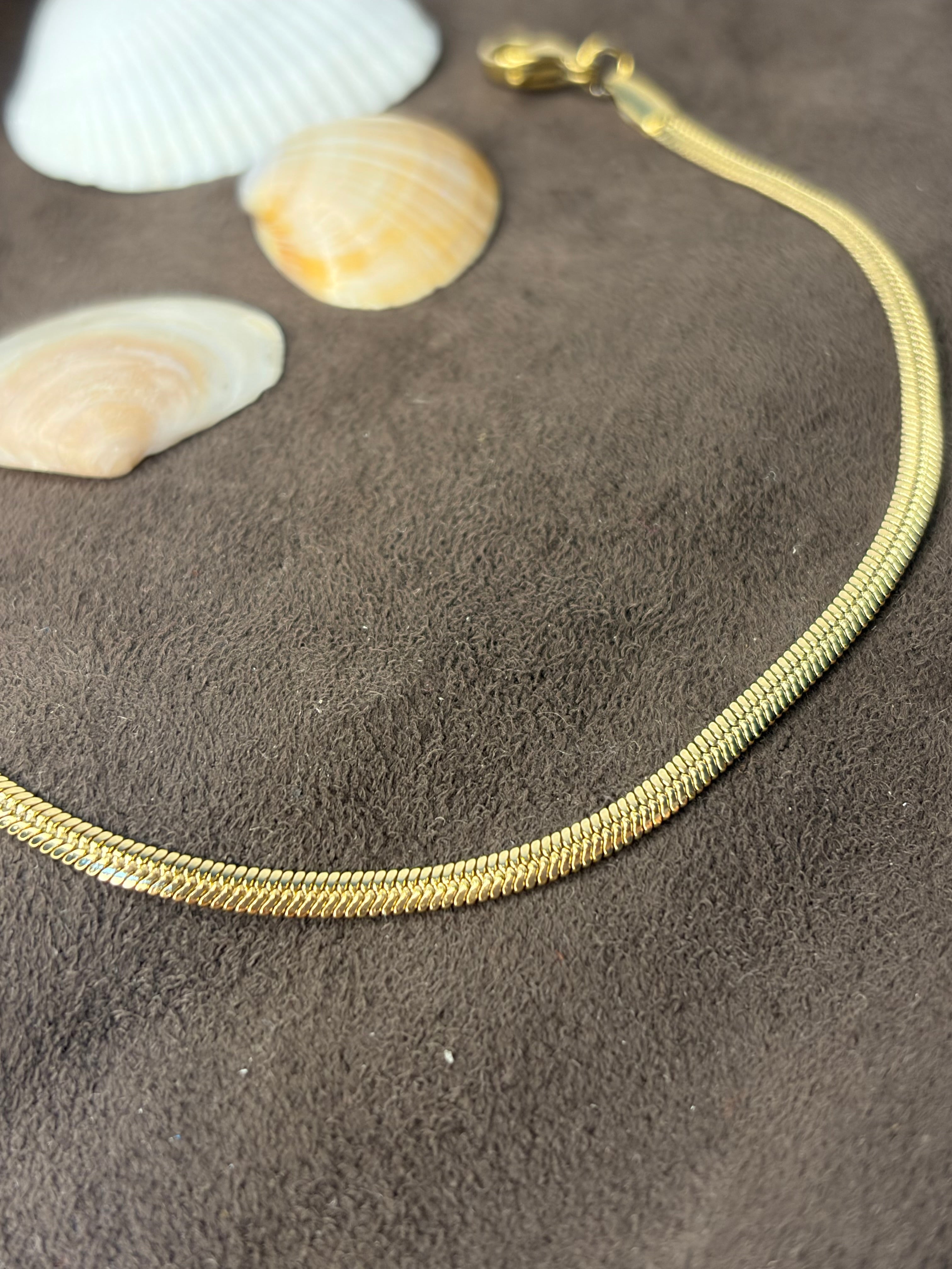 Plain Snake chain Braclet