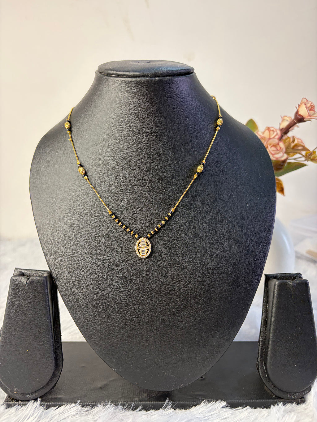 Short Black Beads