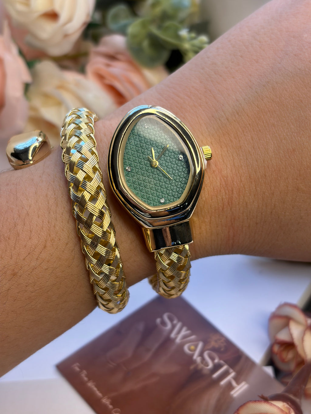 Blue Dial Snake Watch