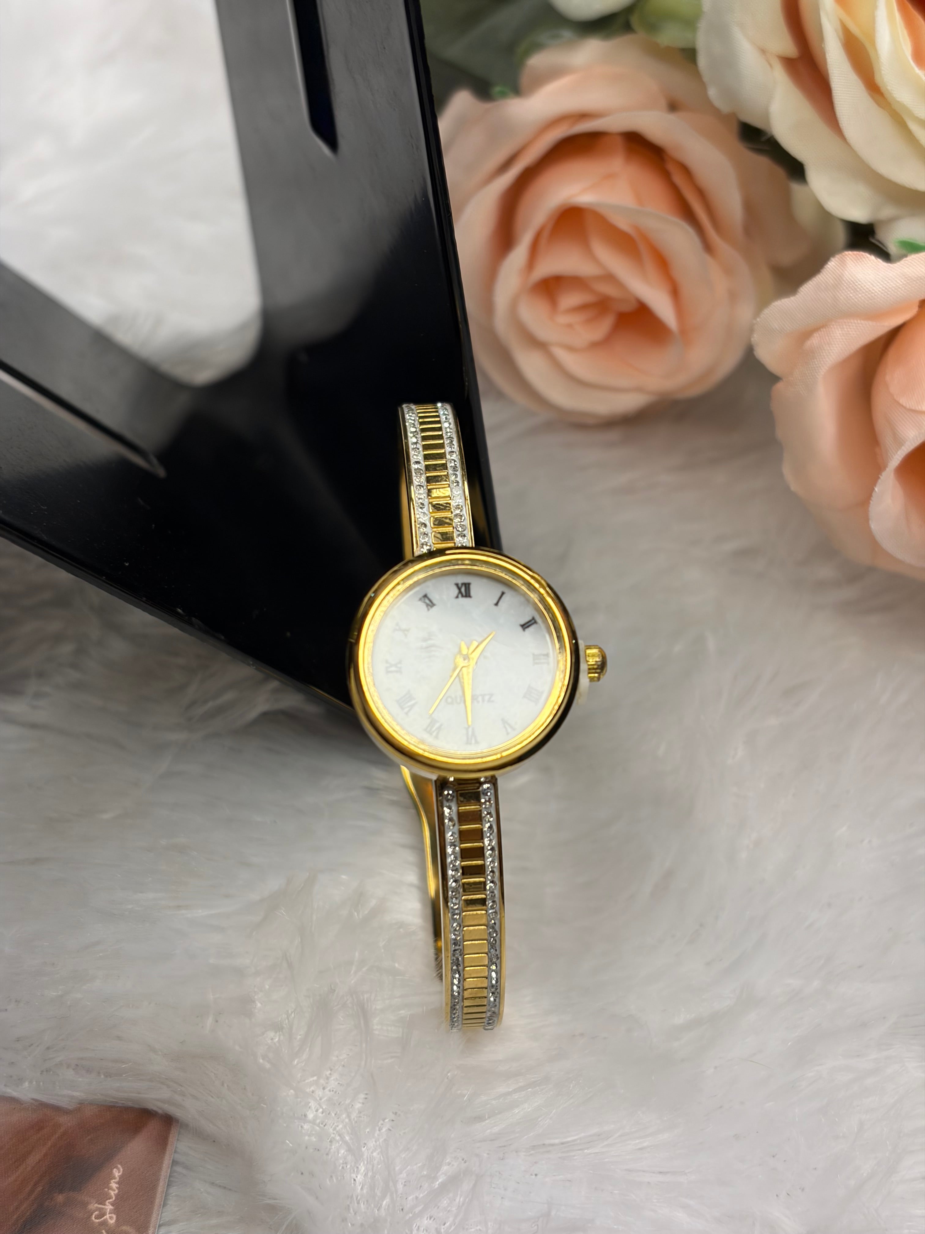 Gold Kada Watch