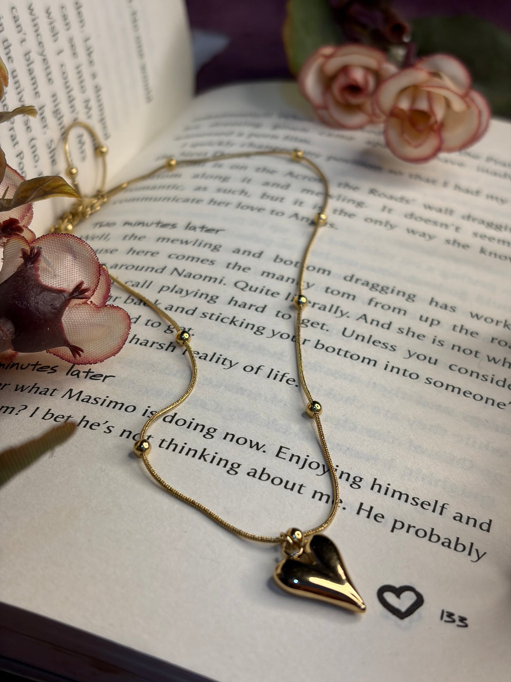 Anti Tarnish Love Pendent Chain