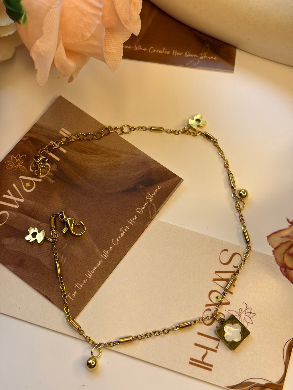 Anti Tarnish Charms Chain Braclet