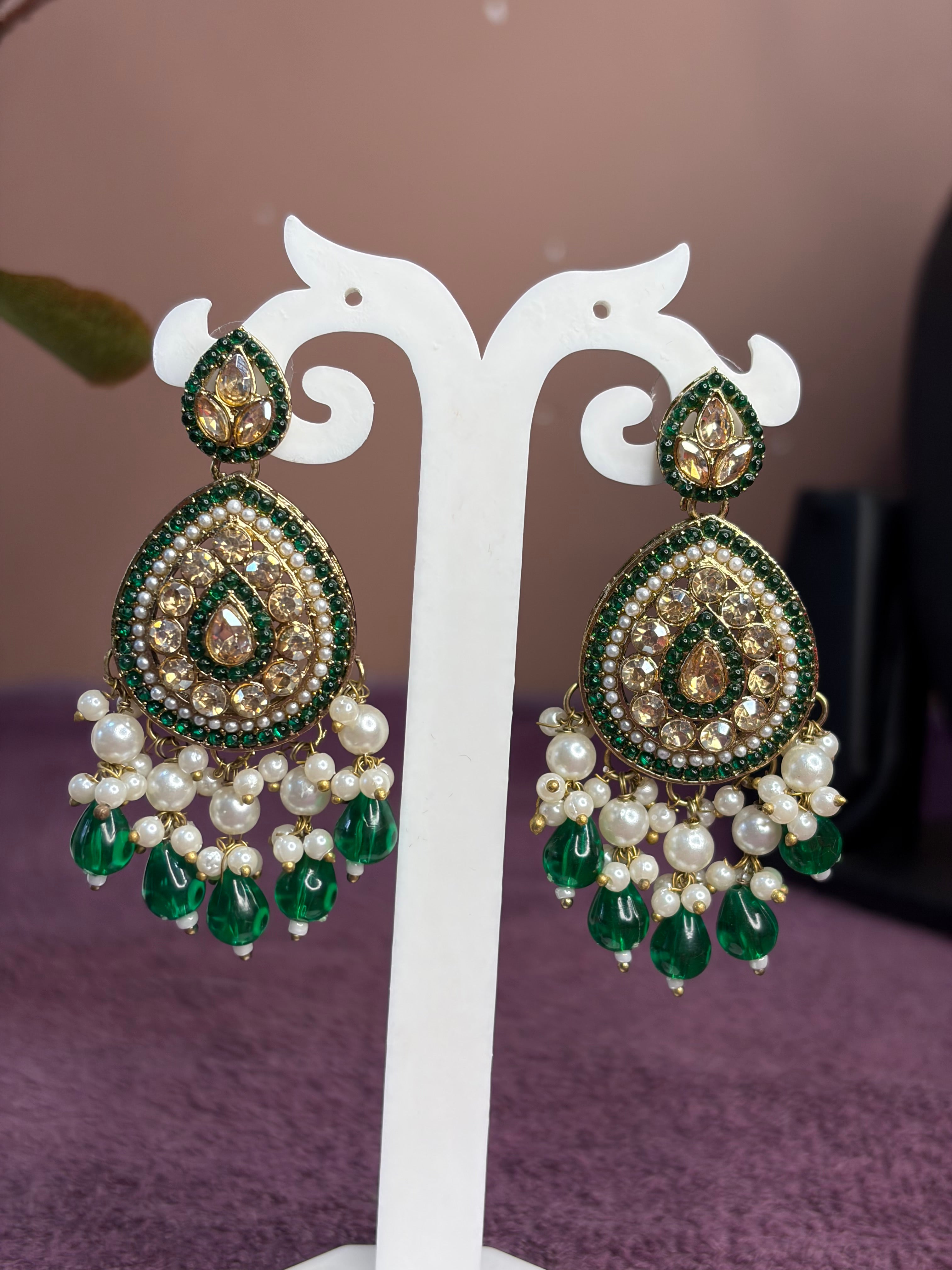 Green Earrings