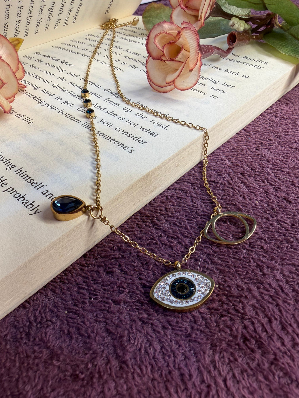 Anti Tarnish Evil Eye Chain