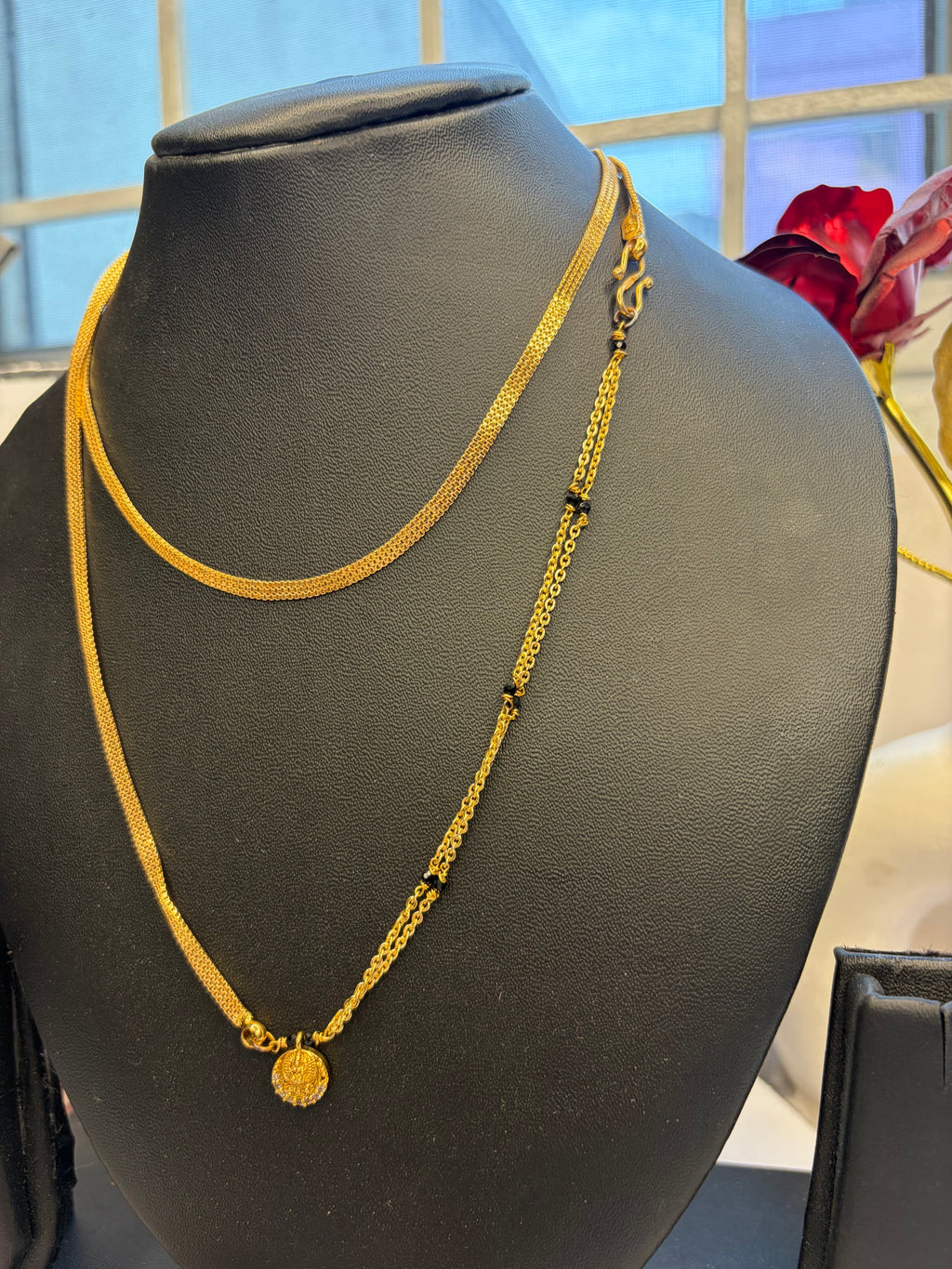 Rashmika Inspired Black Beads
