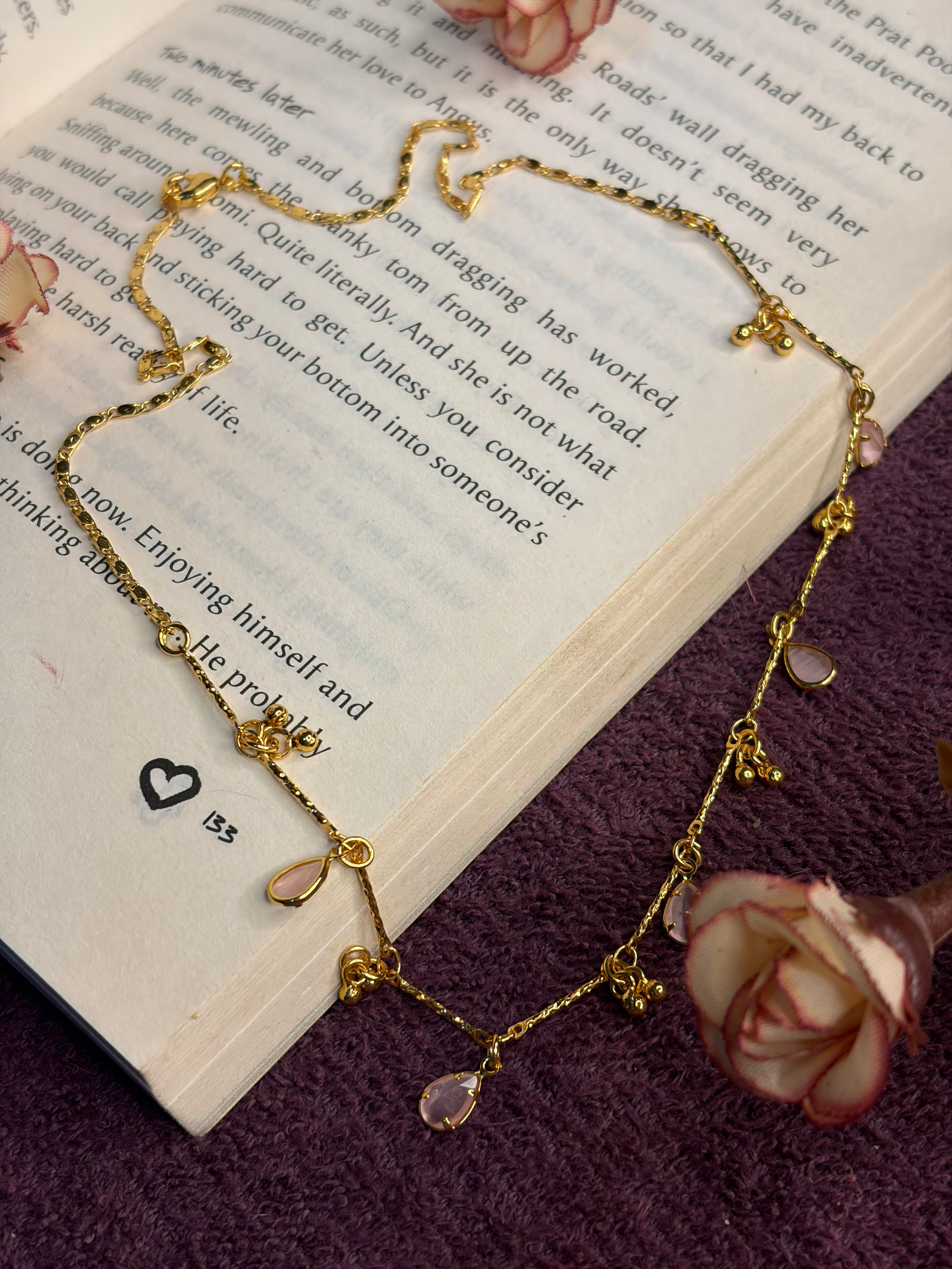 Pink Drops Chain