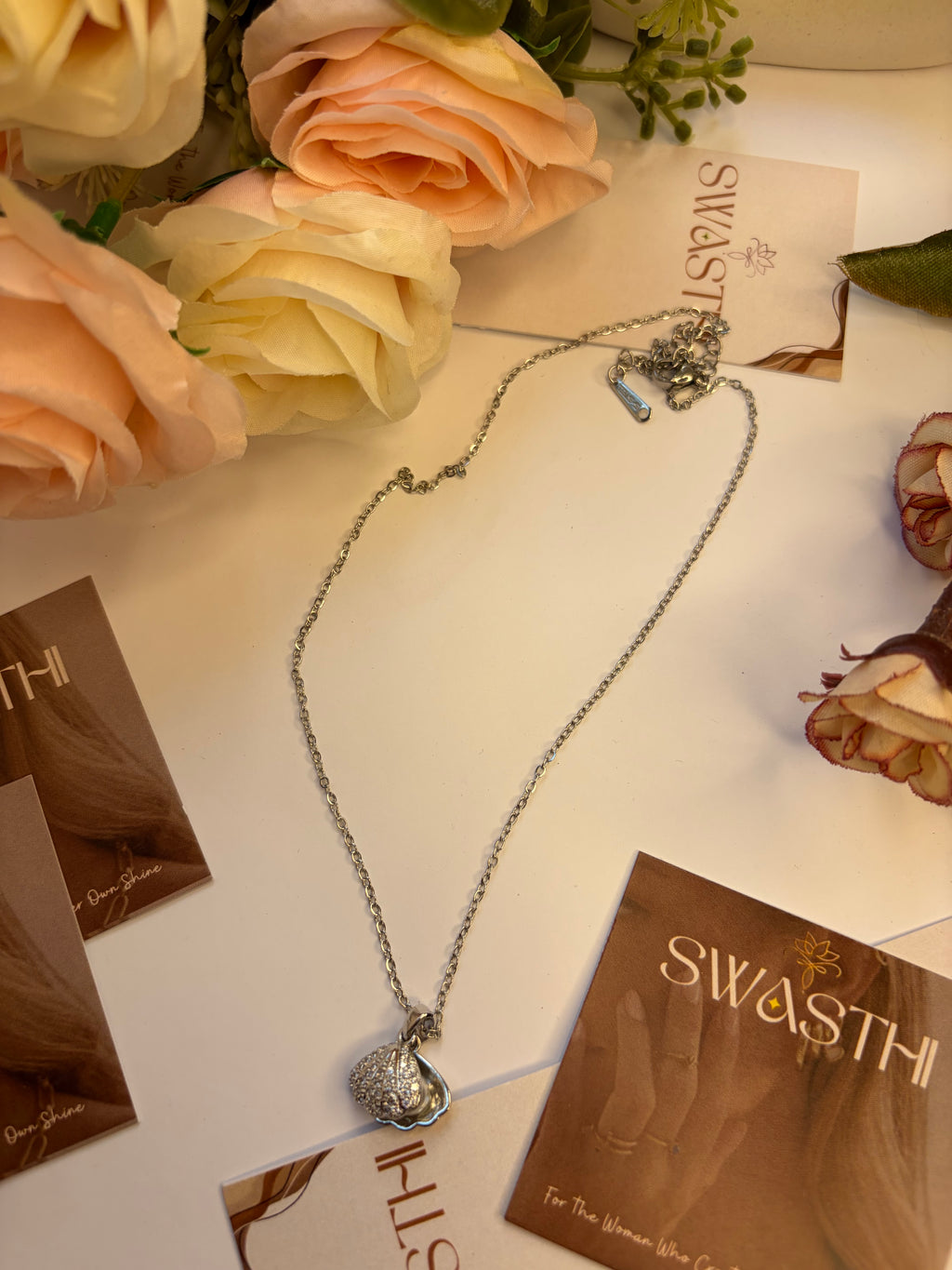 Silver Sea Shell Chain