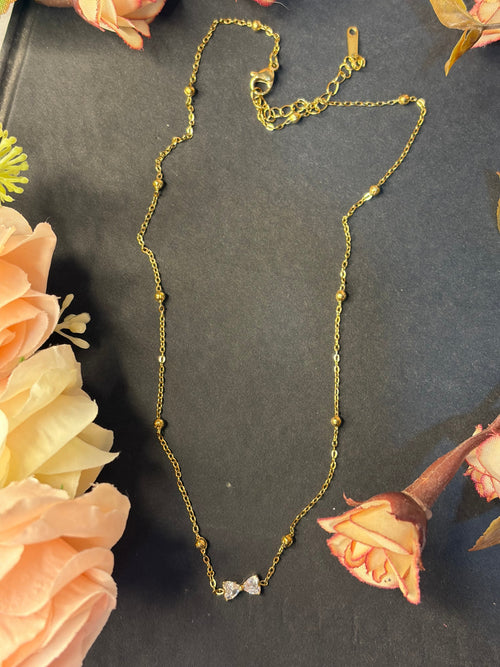 Anti Tarnish Bow Chain