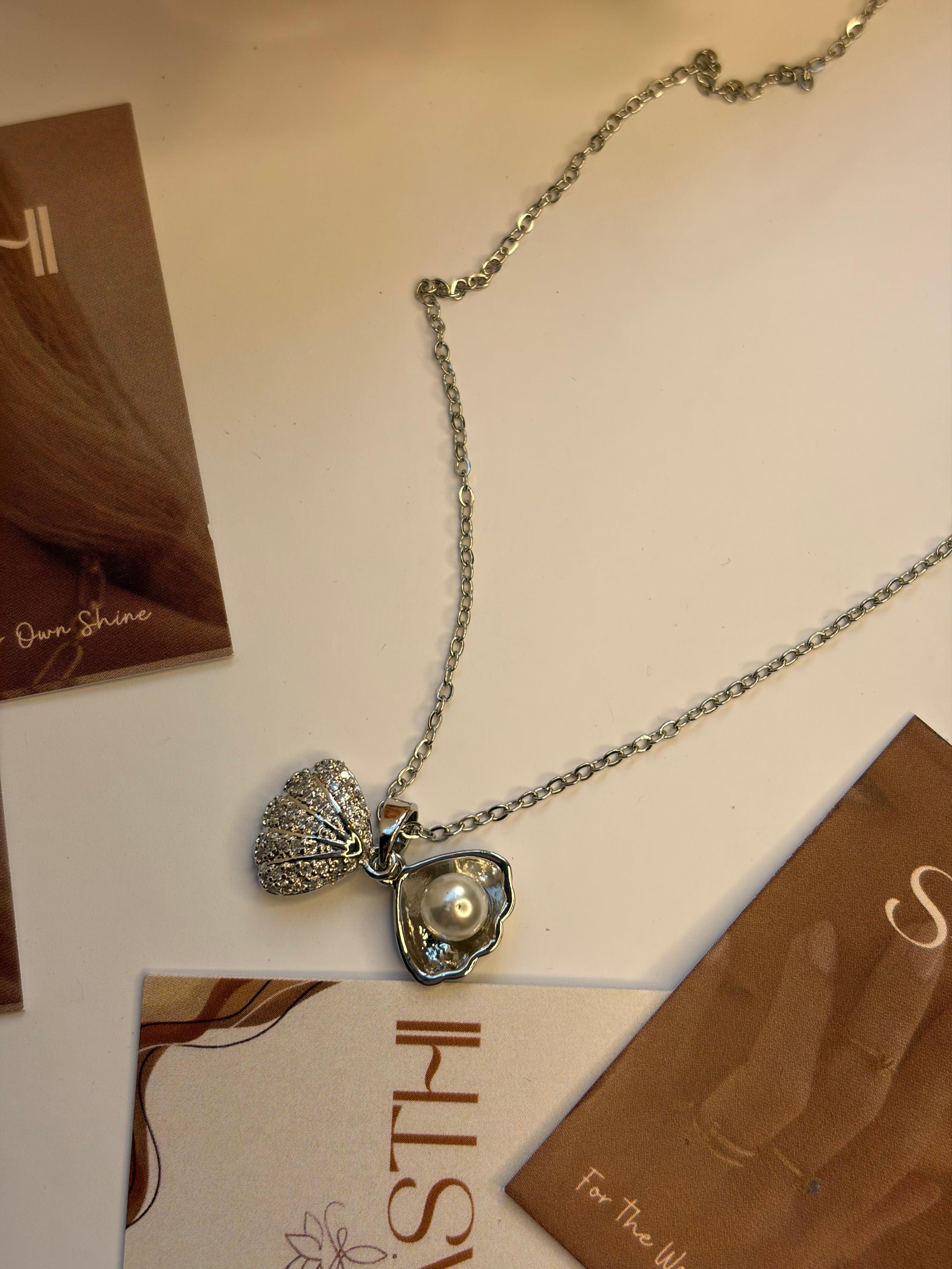 Silver Sea Shell Chain