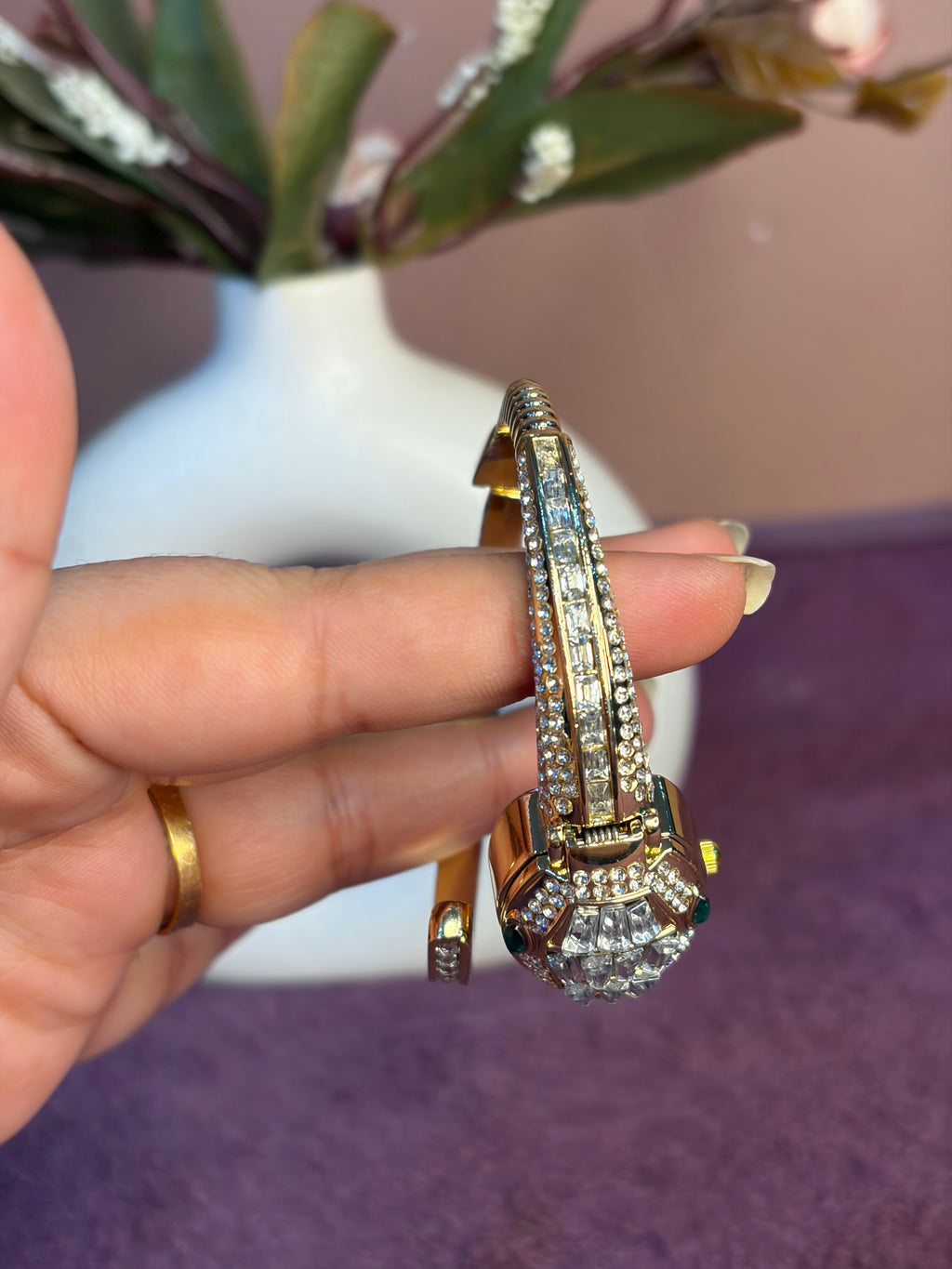 White Snake kada Watch