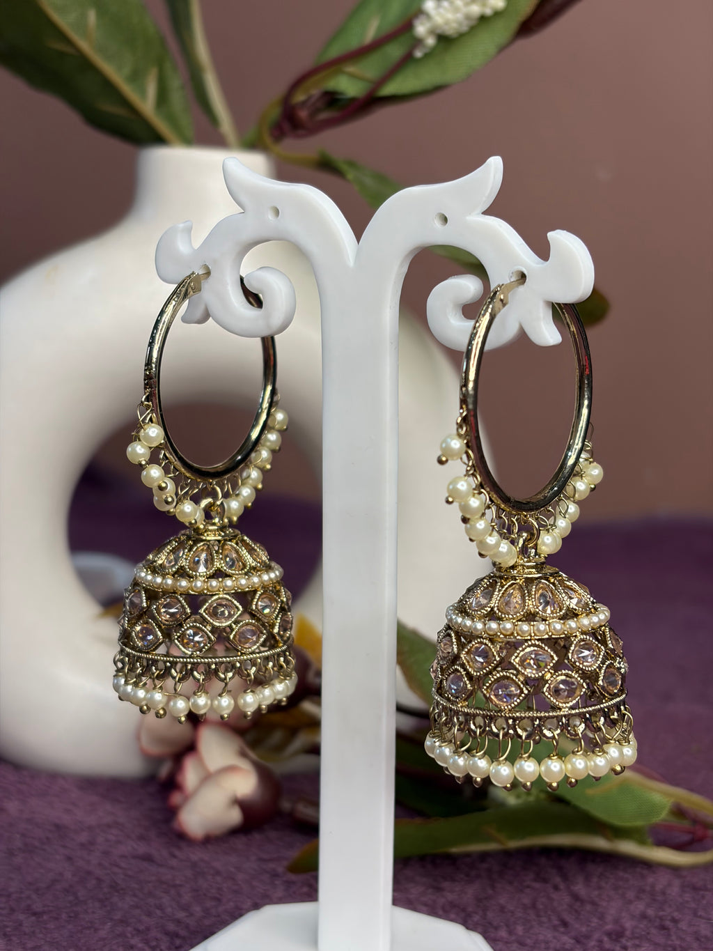Jhumkas with Ring