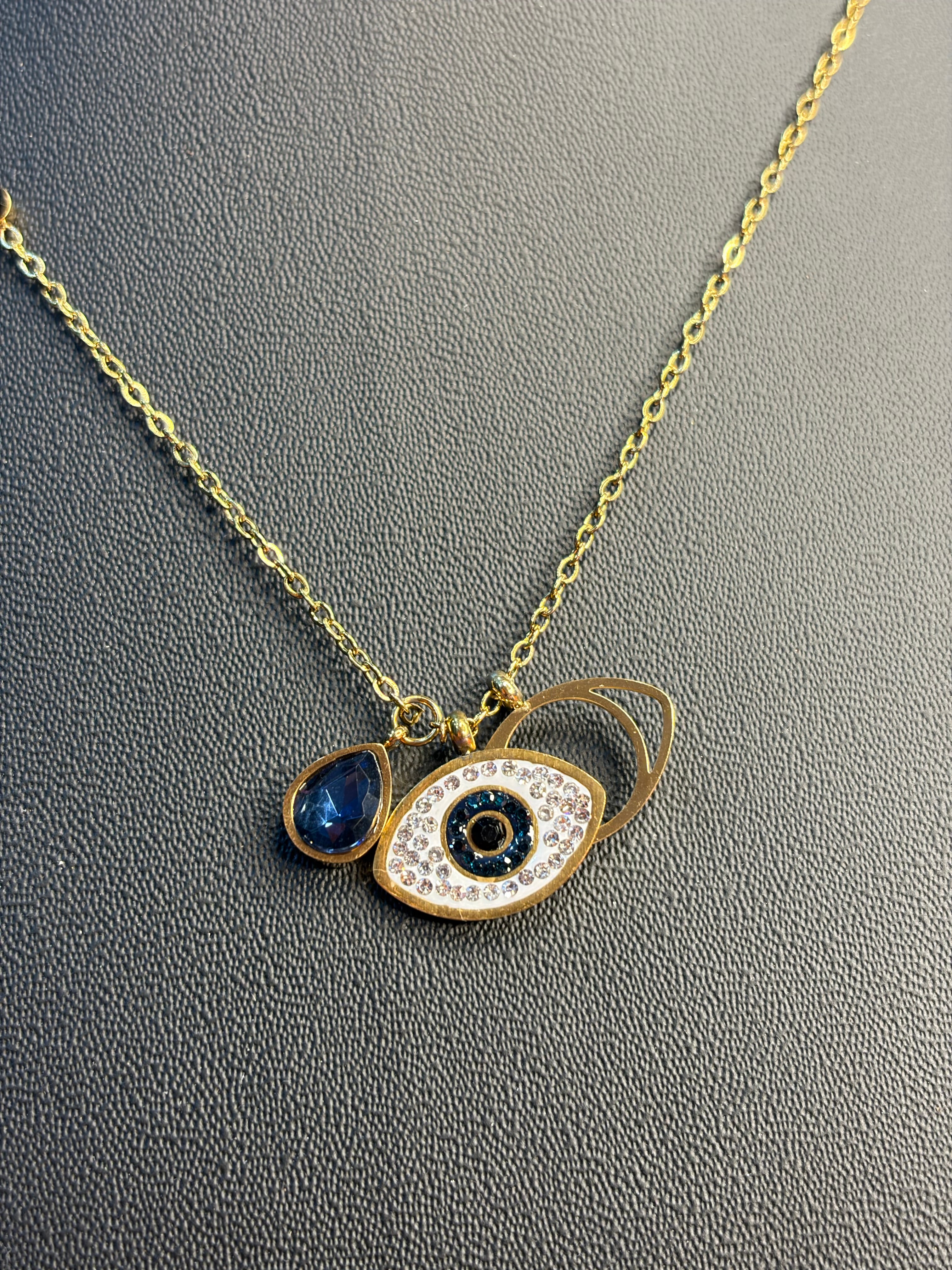 Anti Tarnish Evil Eye Chain