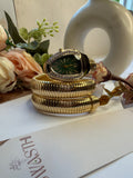Snake Watch With Green Dial