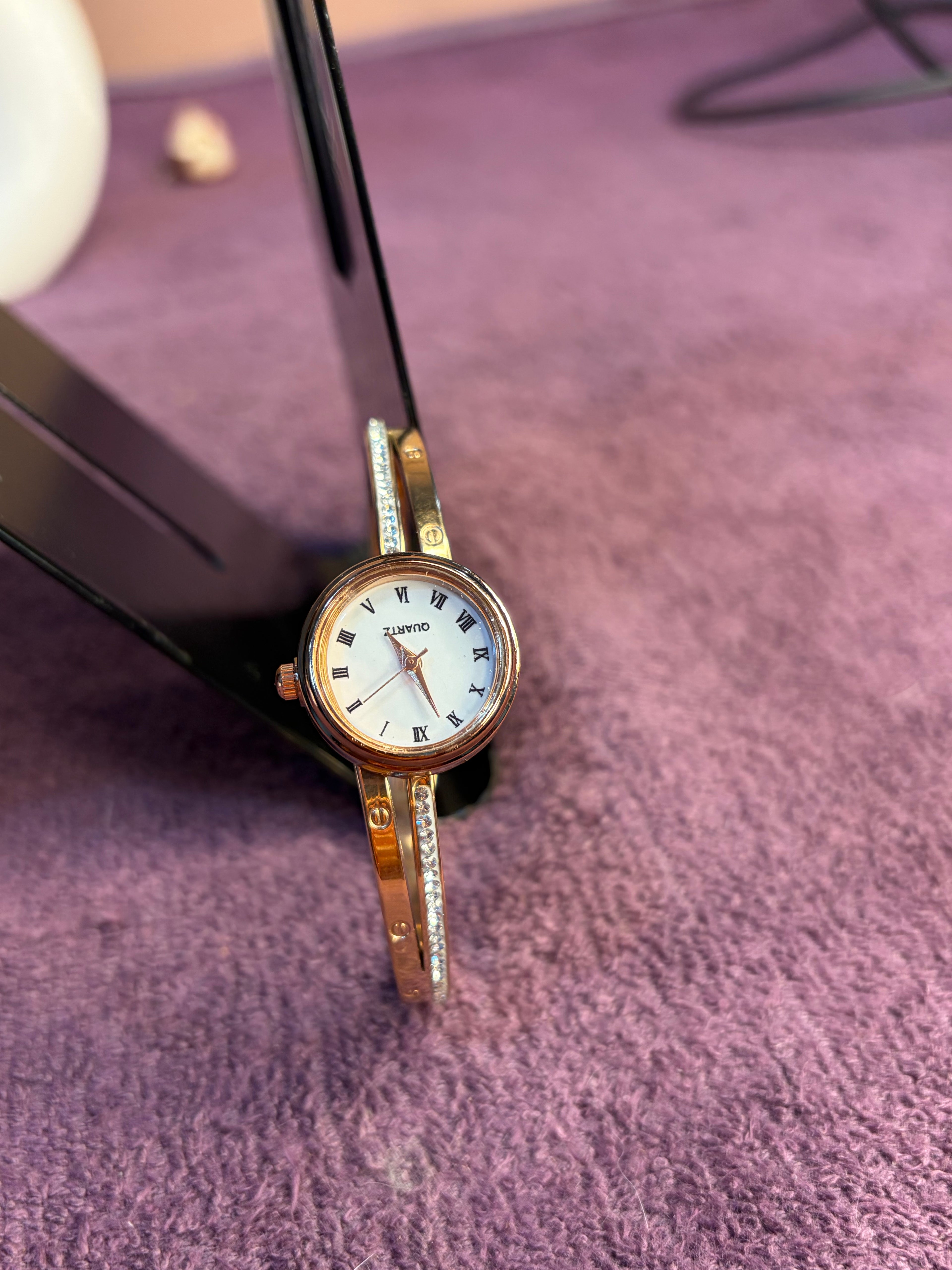 Rose gold Kada Watch