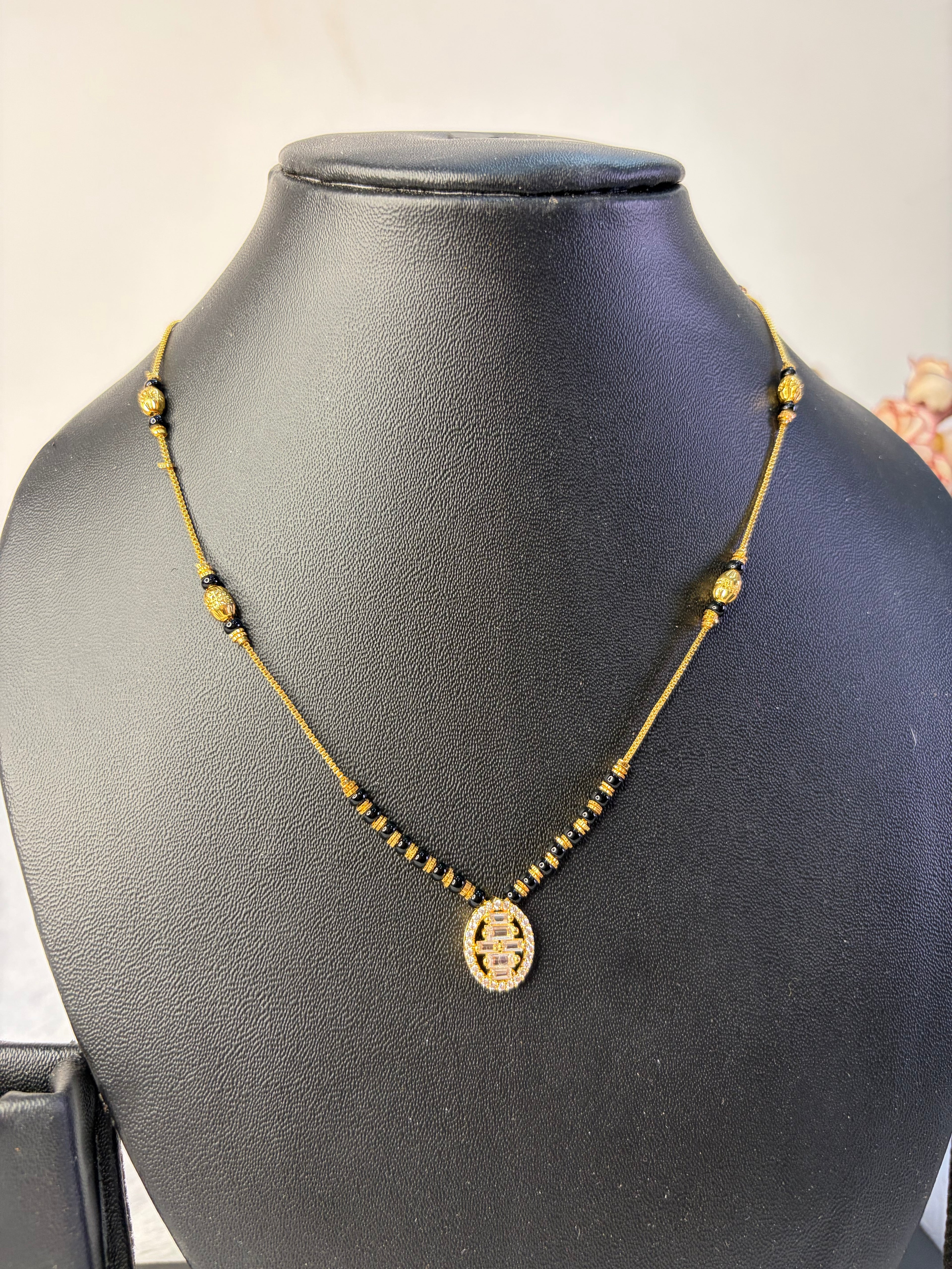 Short Black Beads
