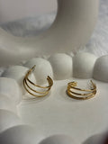 Anti Tarnish Half Ring Earrings