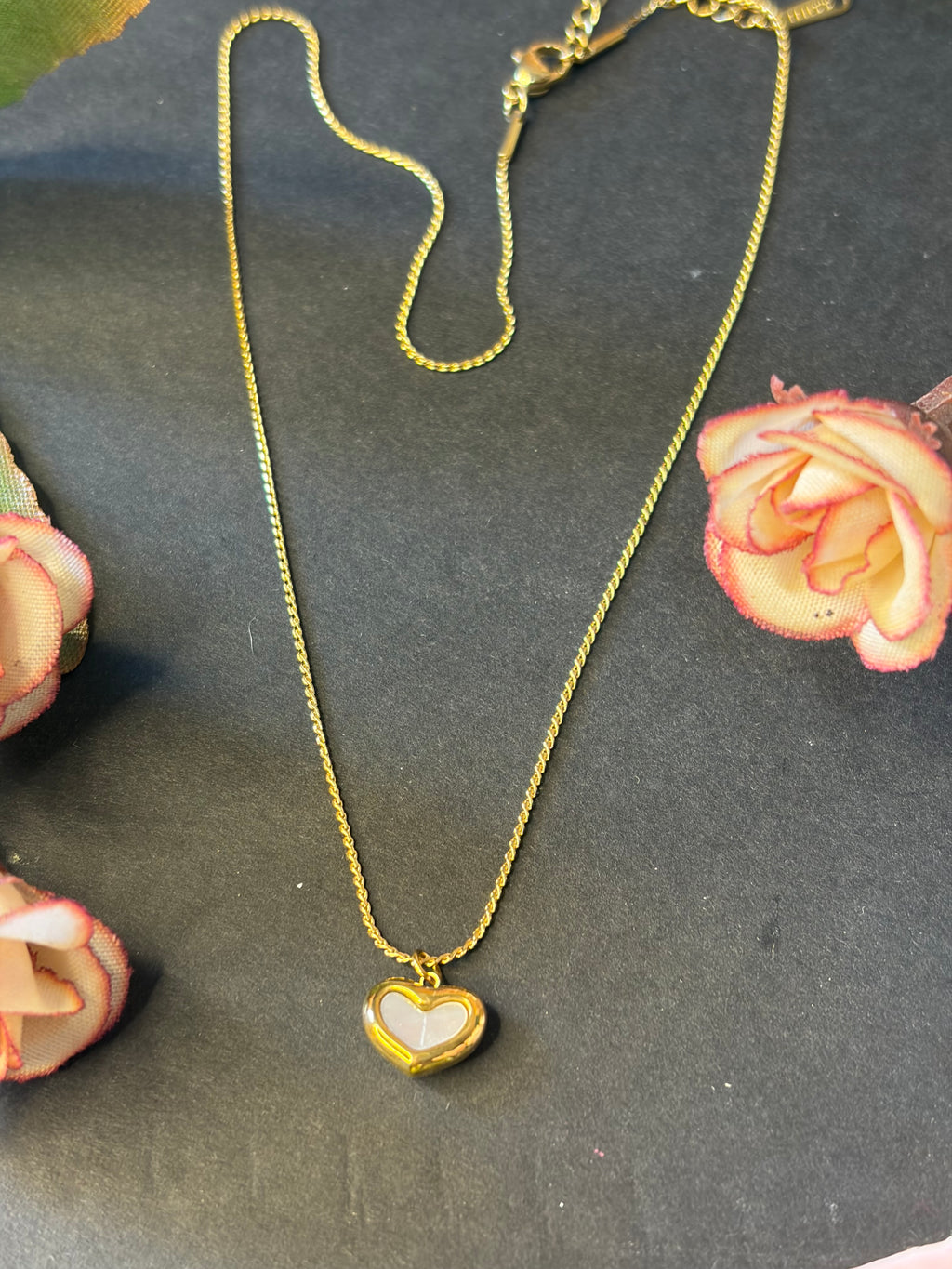 Anti Tarnish Heart Pendant chain