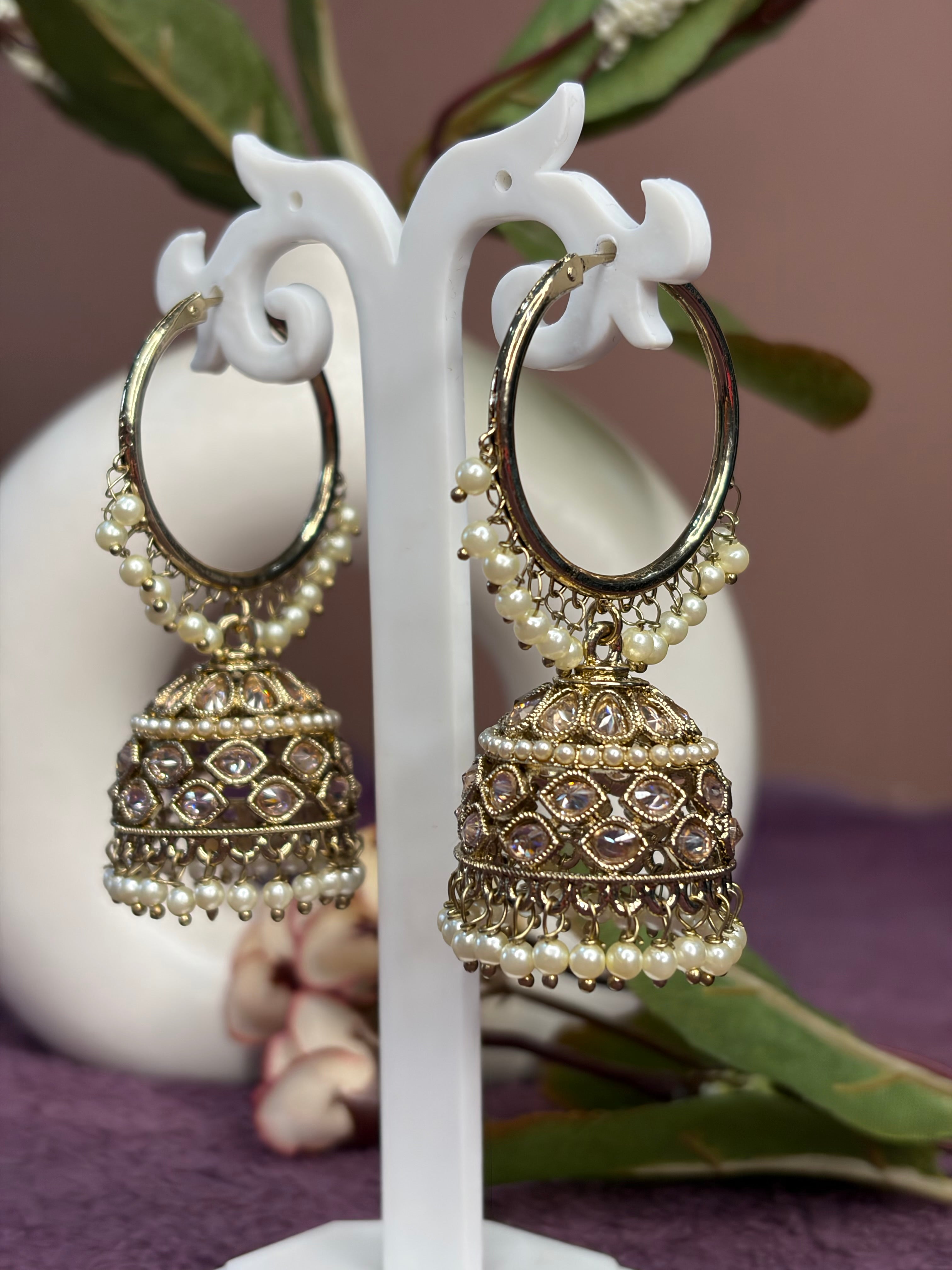 Jhumkas with Ring