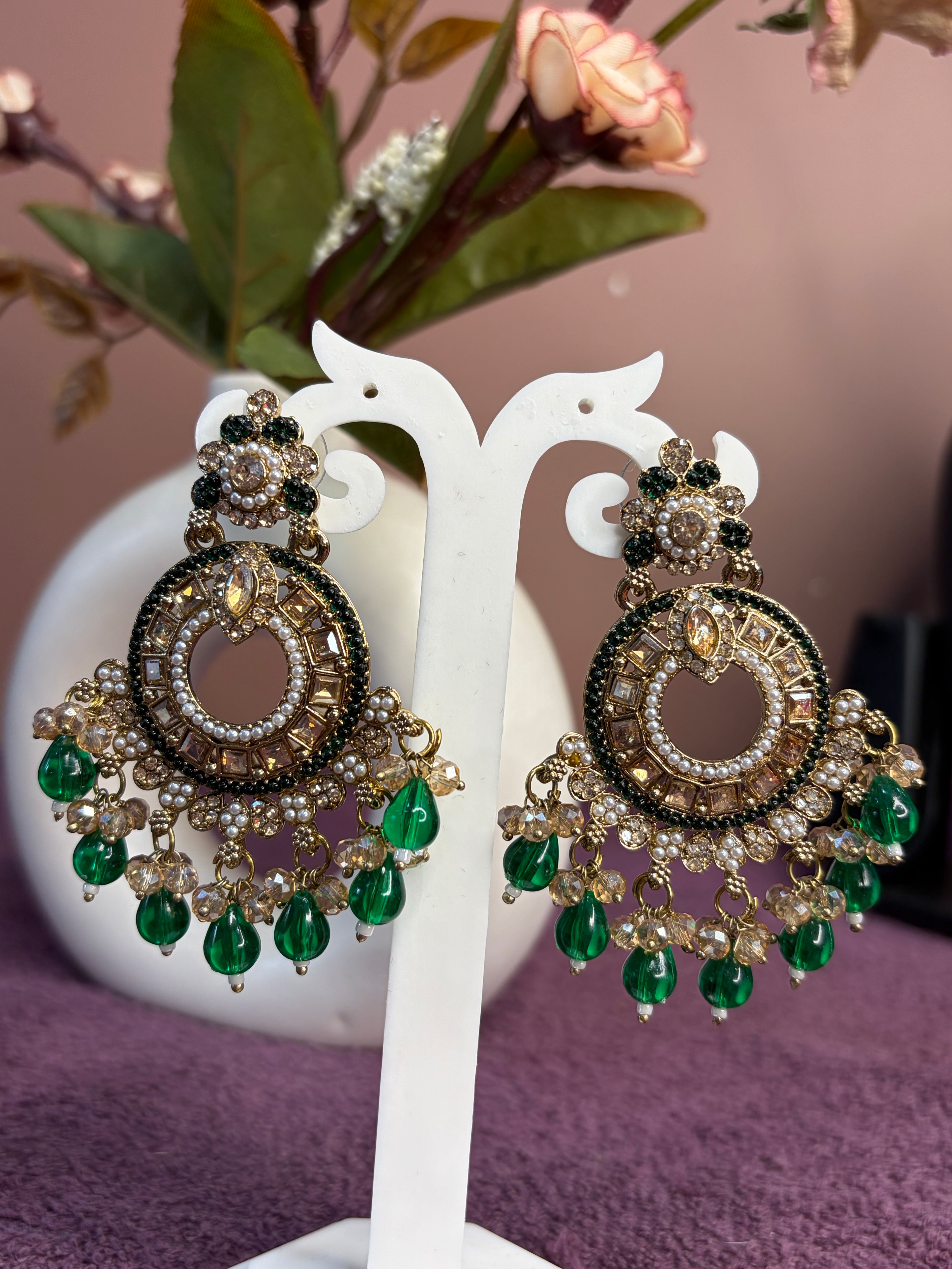 Green Earrings